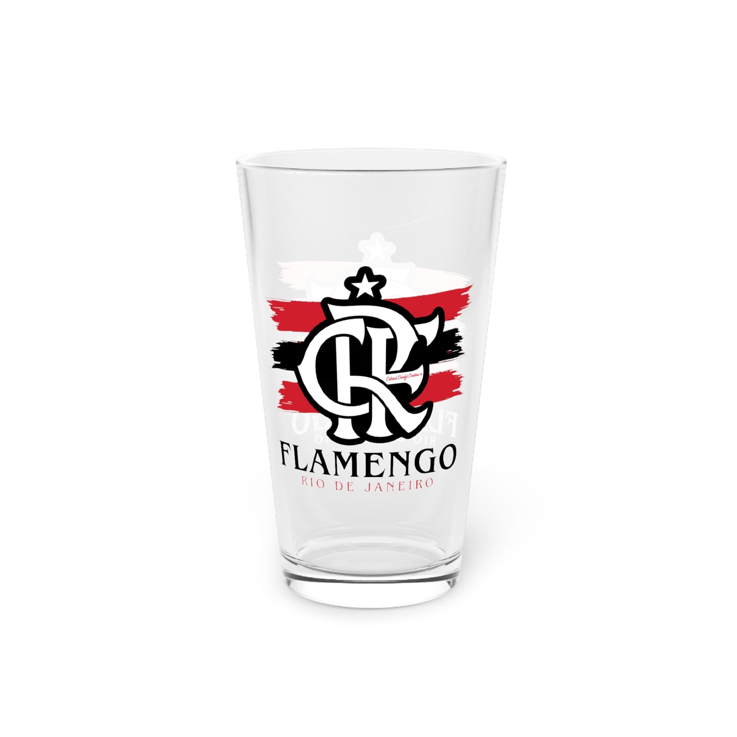 Brazilian Soccer Pint Glass, 16oz