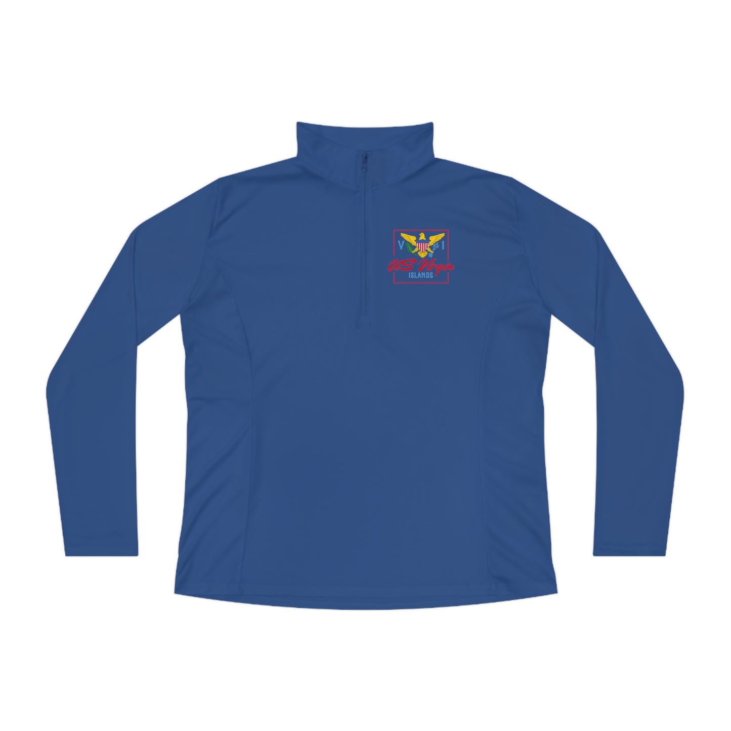 US Virgin Islands Ladies Quarter-Zip Pullover