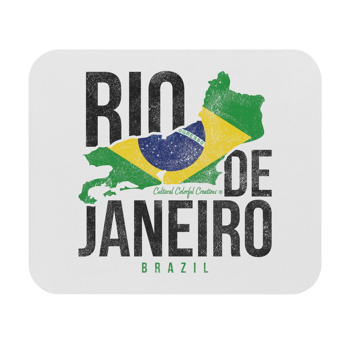 Brazil Flag Mouse Pad (Rectangle)