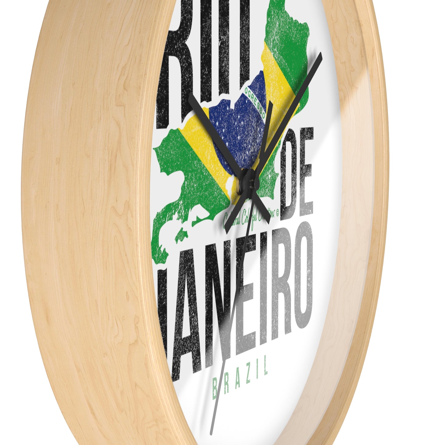 Brazil Flag Wall Clock