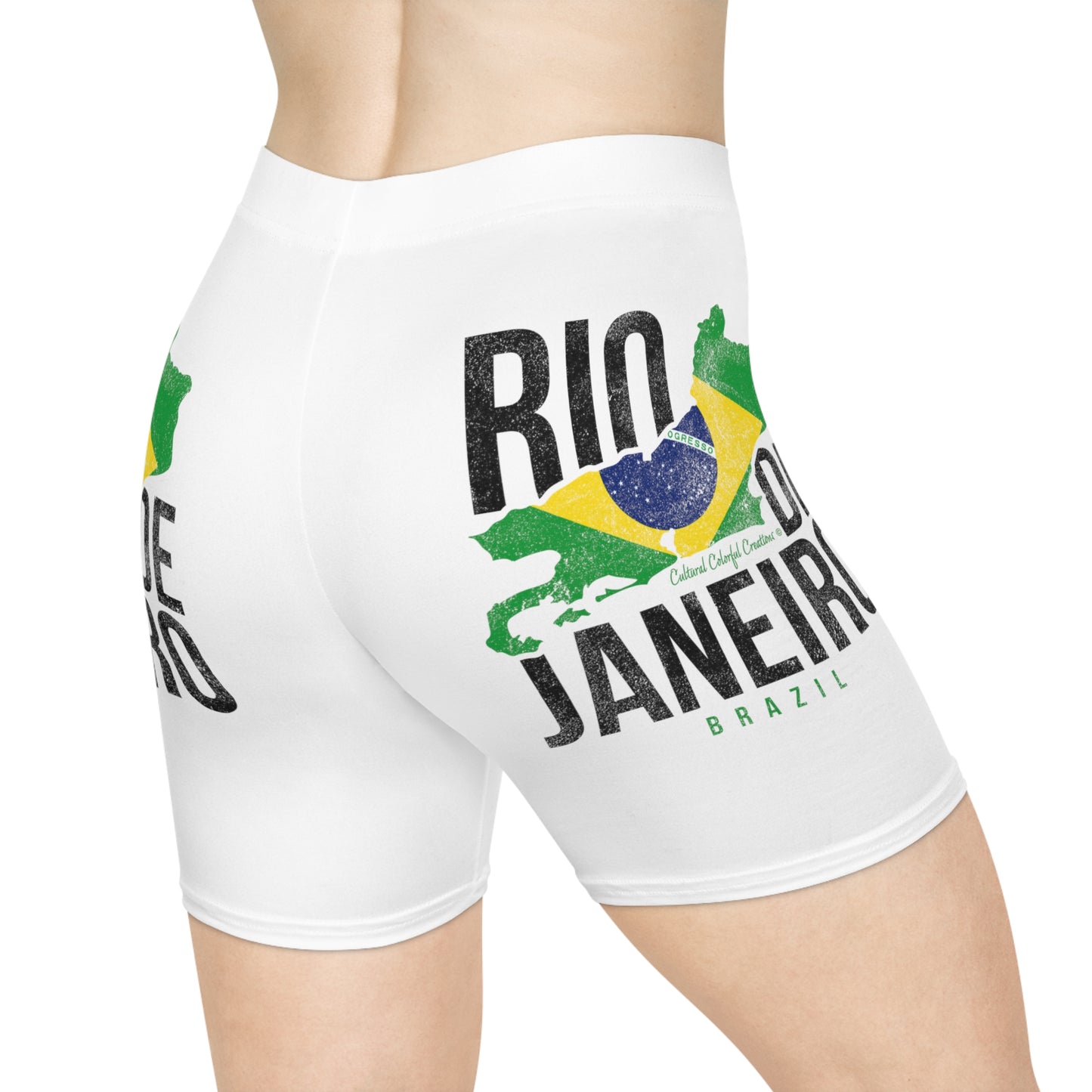 Brazil Flag  Women's Biker Shorts (AOP)