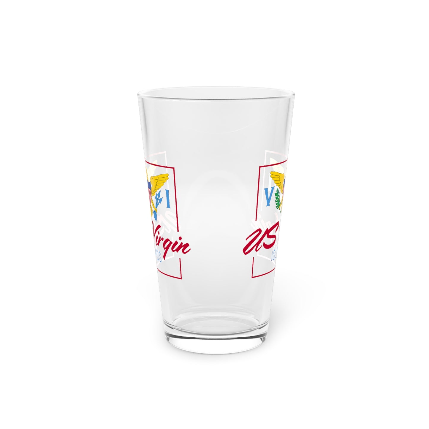 US Virgin Islands Pint Glass, 16oz