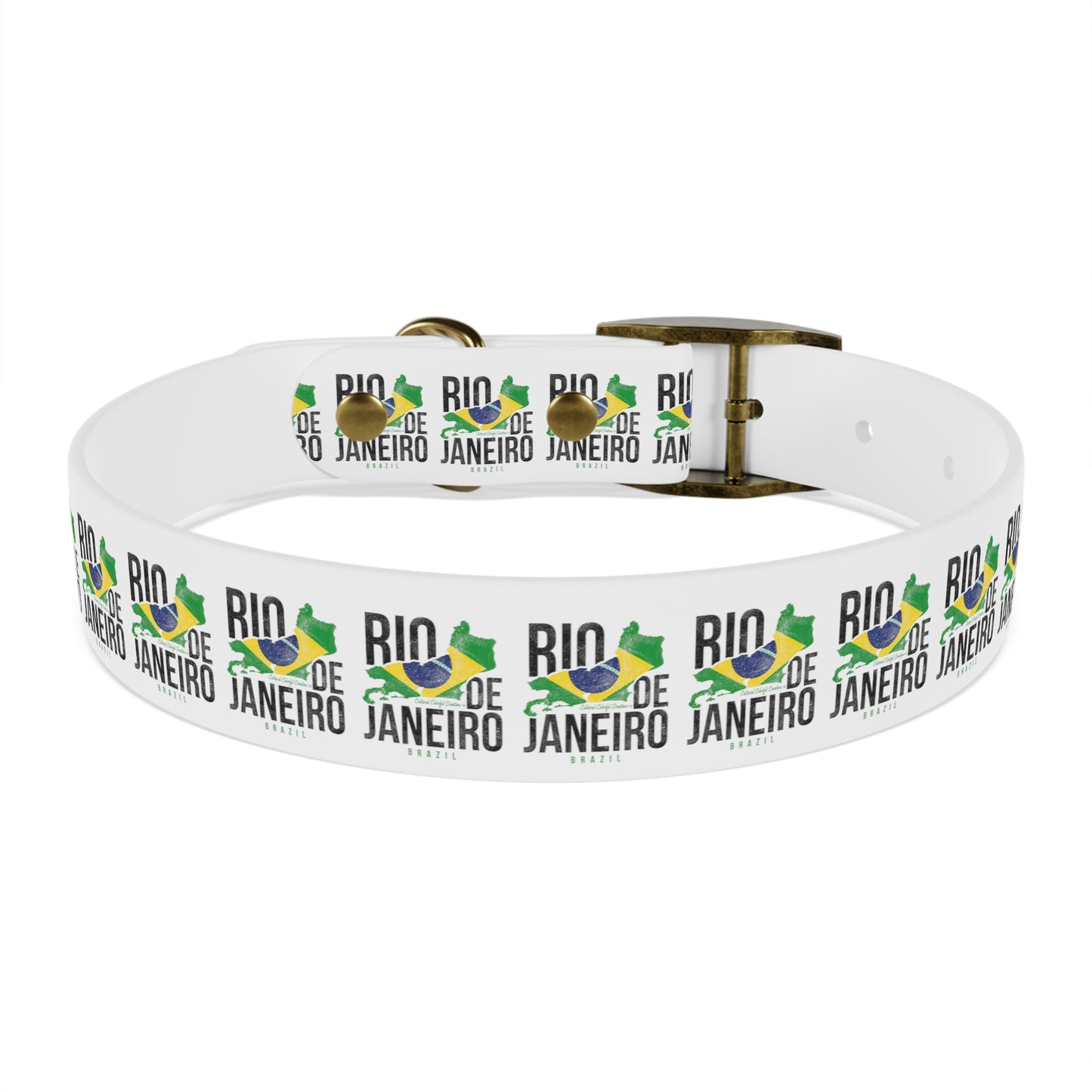 Brazil Flag Dog Collar