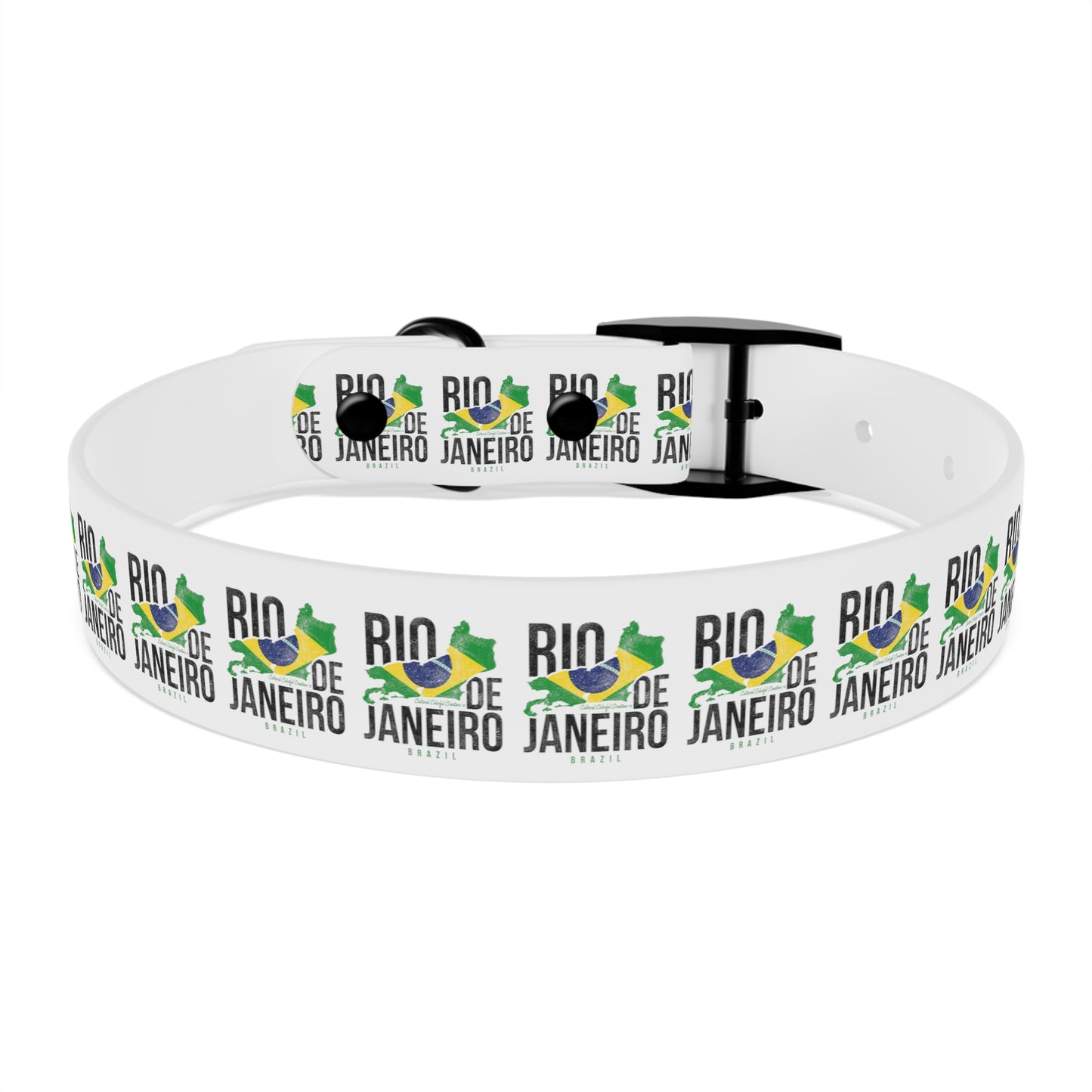 Brazil Flag Dog Collar