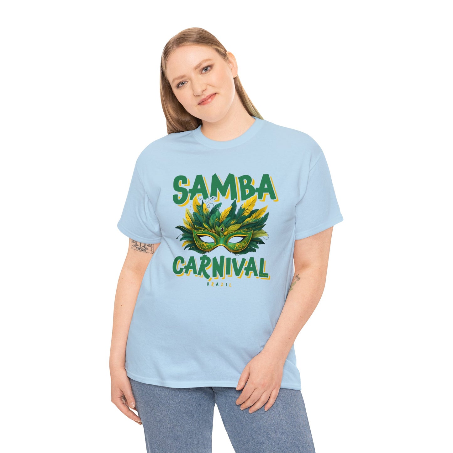 Samba Rio de Janeiro Carnival Unisex Heavy Cotton Tee