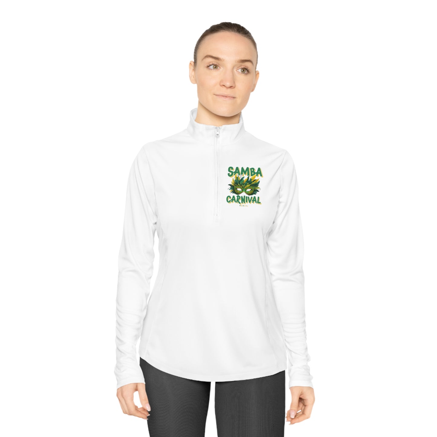 Samba Rio de Janeiro Carnival Ladies Quarter-Zip Pullover