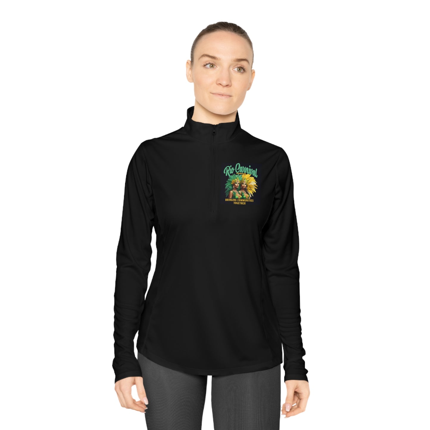 Rio de Janeiro Carnival Ladies Quarter-Zip Pullover