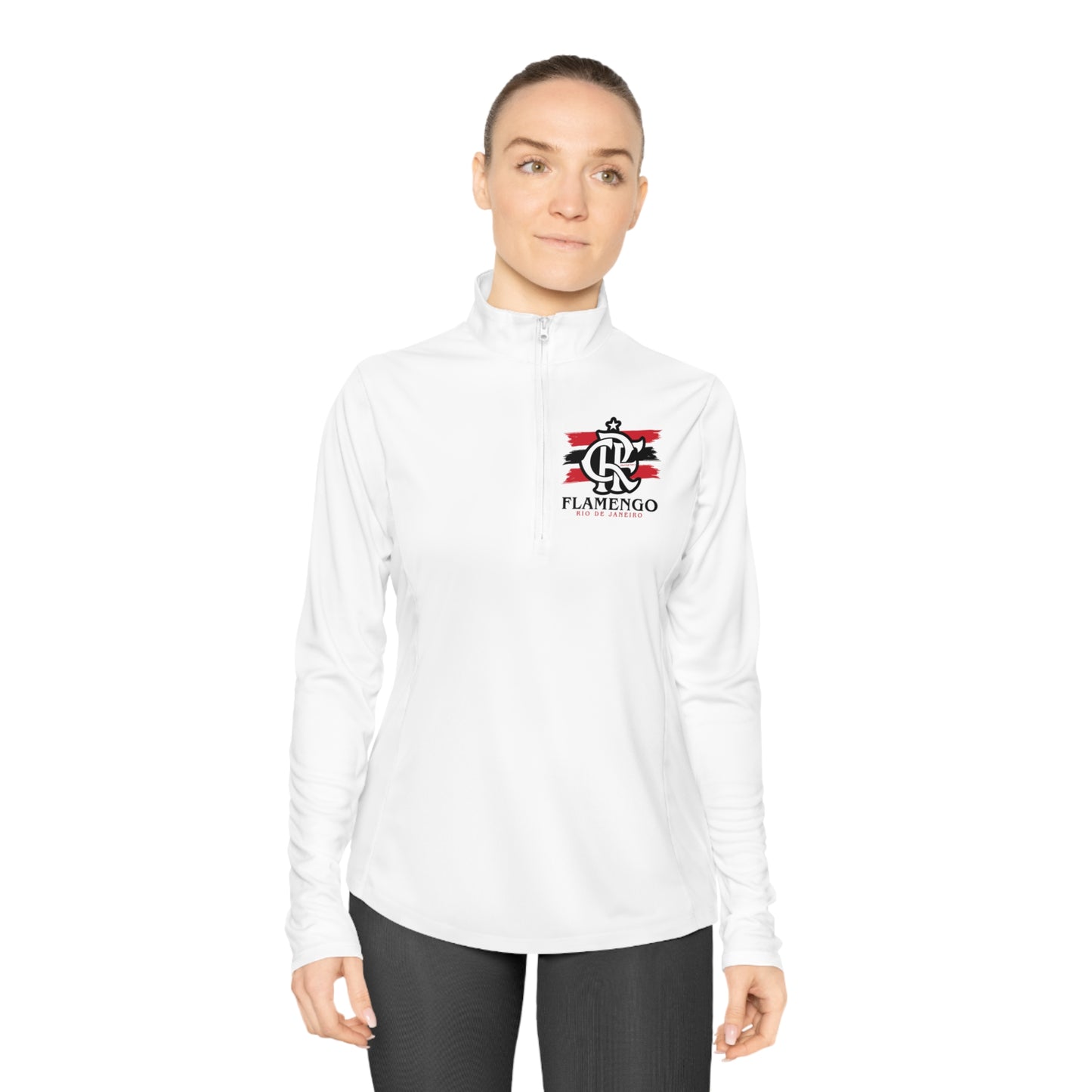 Brazilian Soccer Ladies Quarter-Zip Pullover