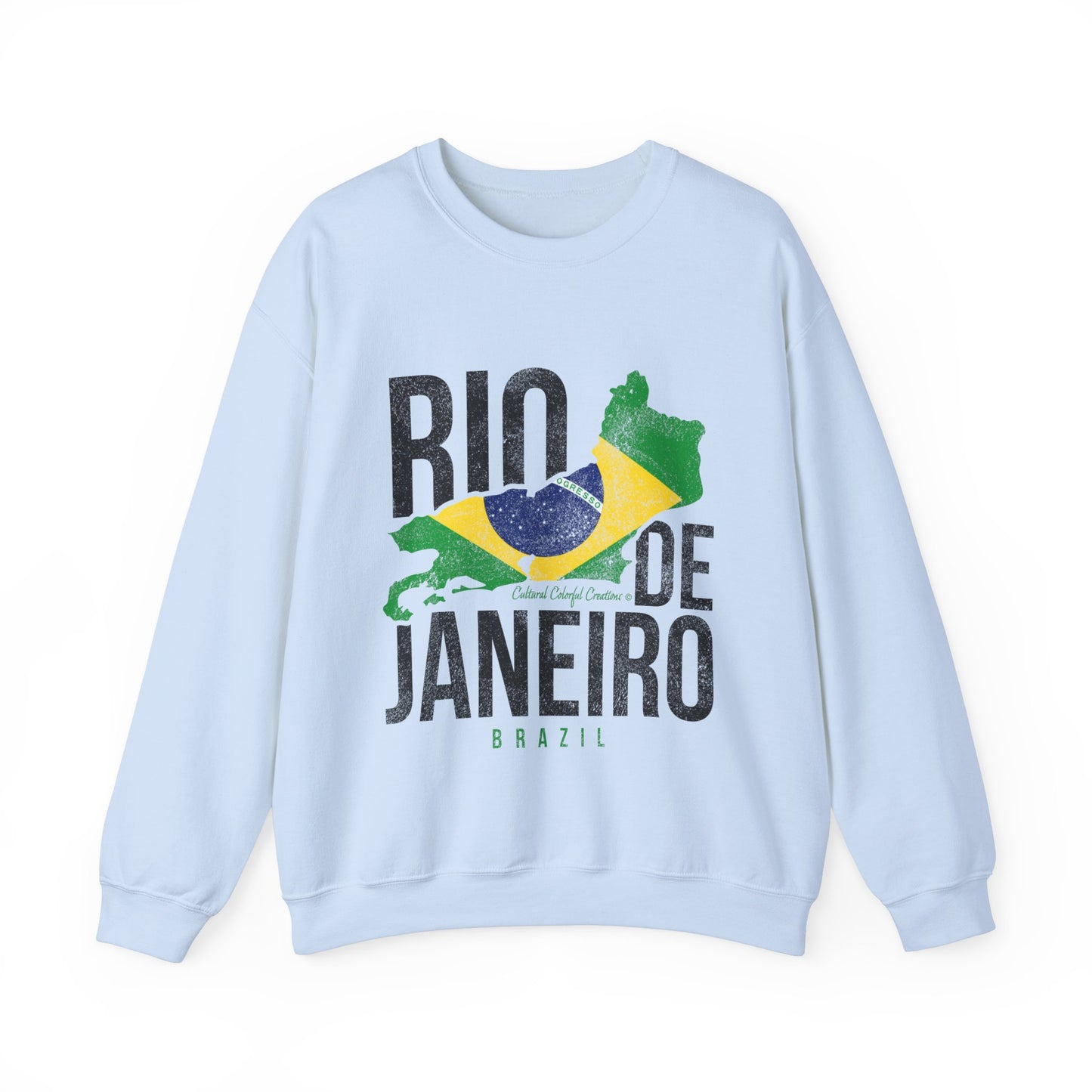 Brazil Flag Unisex Heavy Blend™ Crewneck Sweatshirt