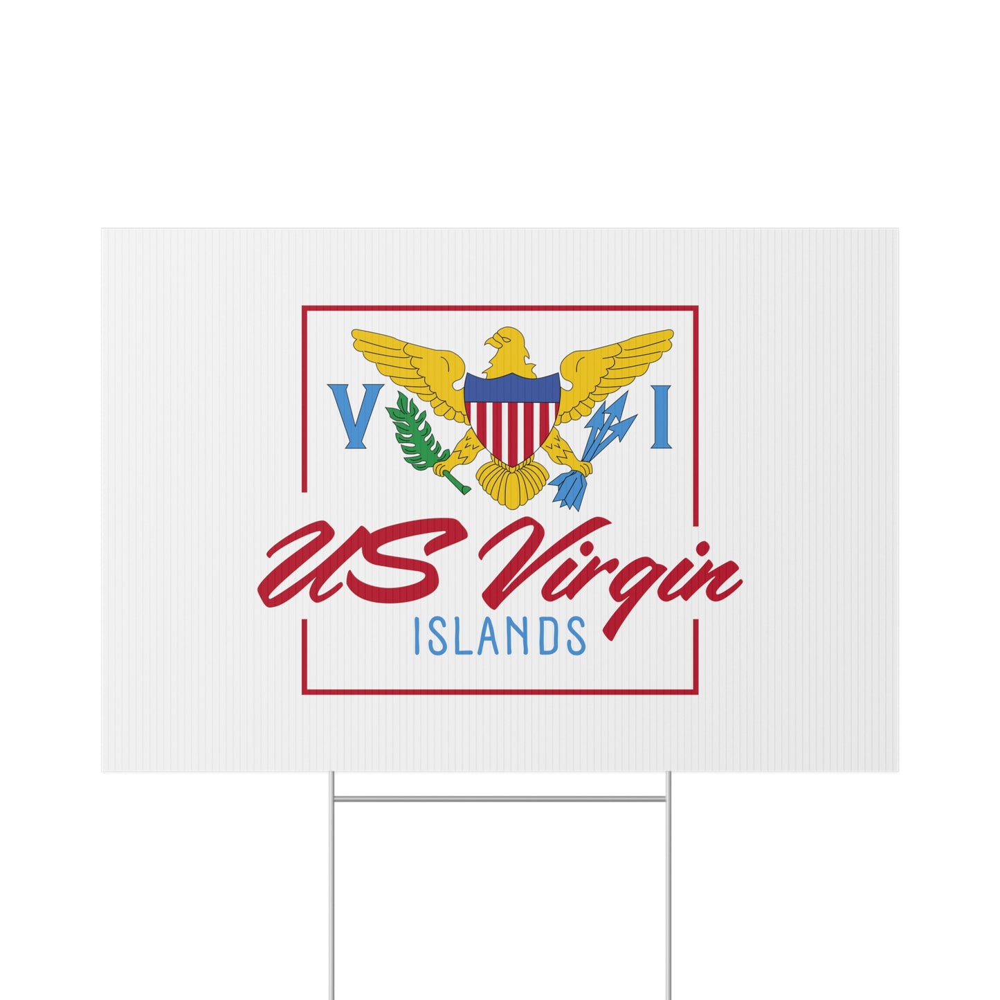 US Virgin Islands Lawn Sign