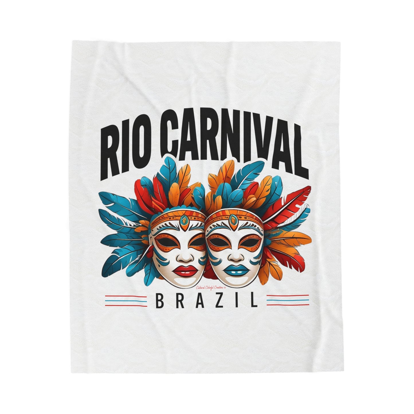 Rio de Janeiro Carnival  Velveteen Plush Blanket