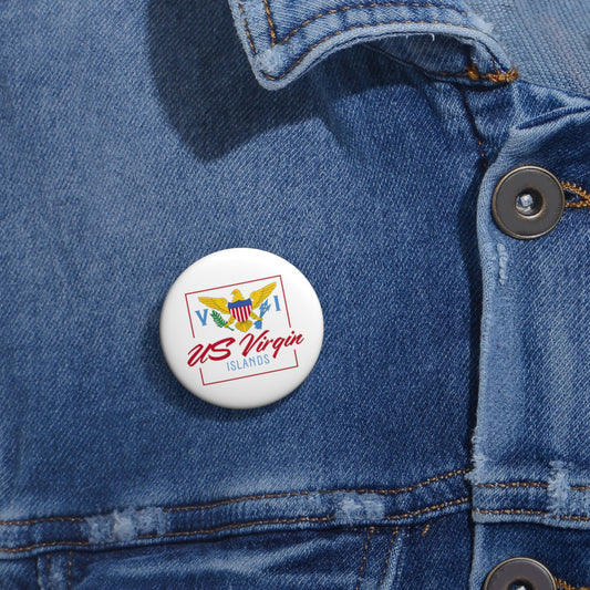 US Virgin Islands Custom Pin Buttons