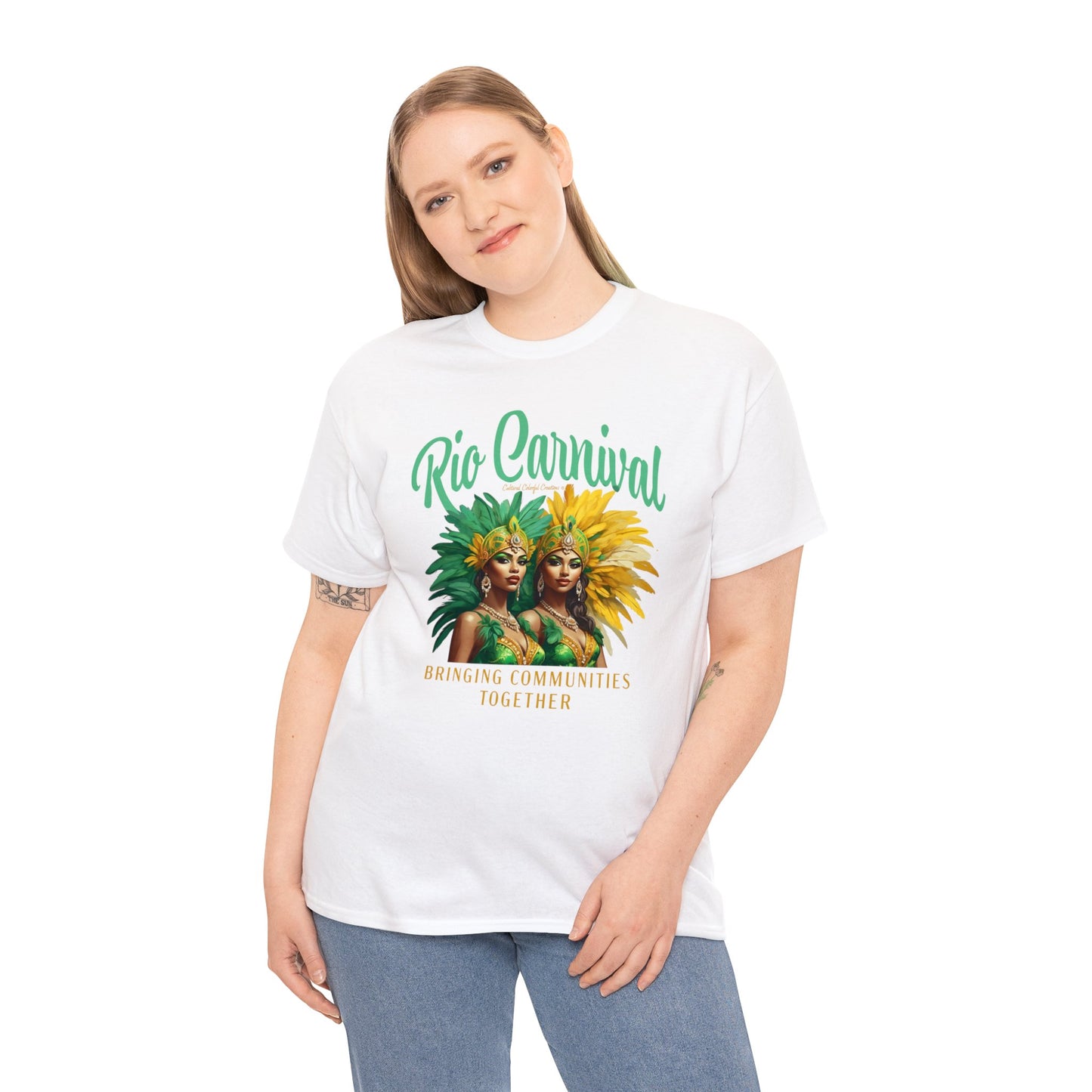 Rio de Janeiro Carnival Together Unisex Heavy Cotton Tee