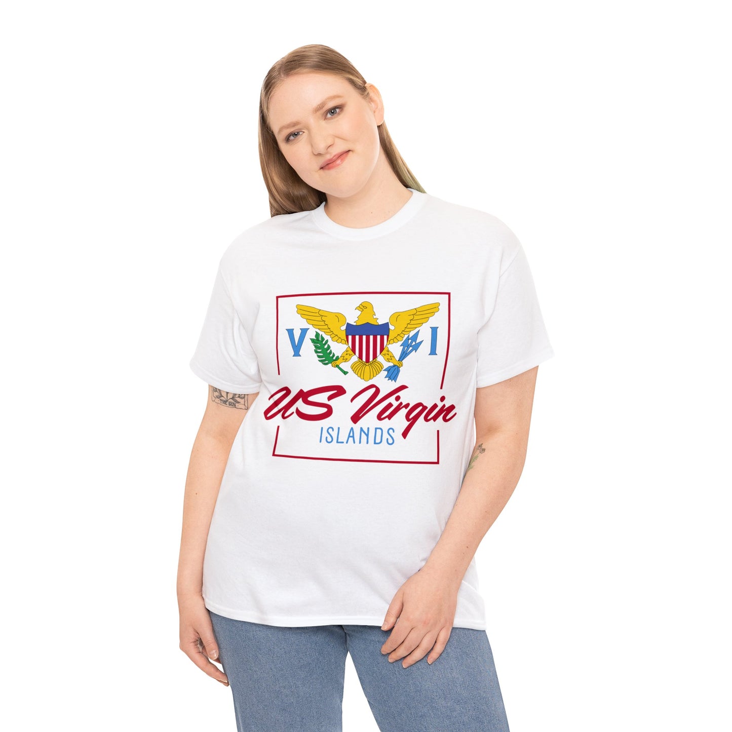 US Virgin Islands Unisex Heavy Cotton Tee