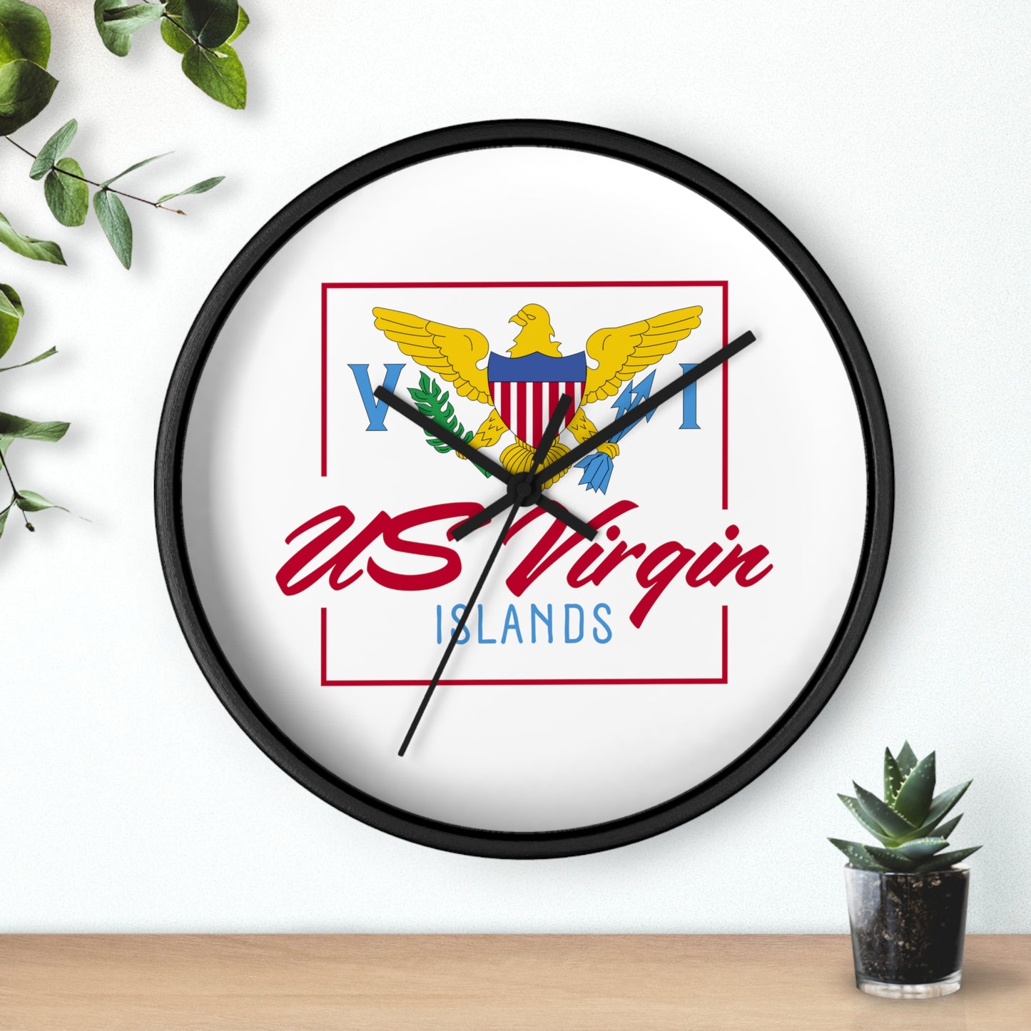 US Virgin Islands Wall Clock