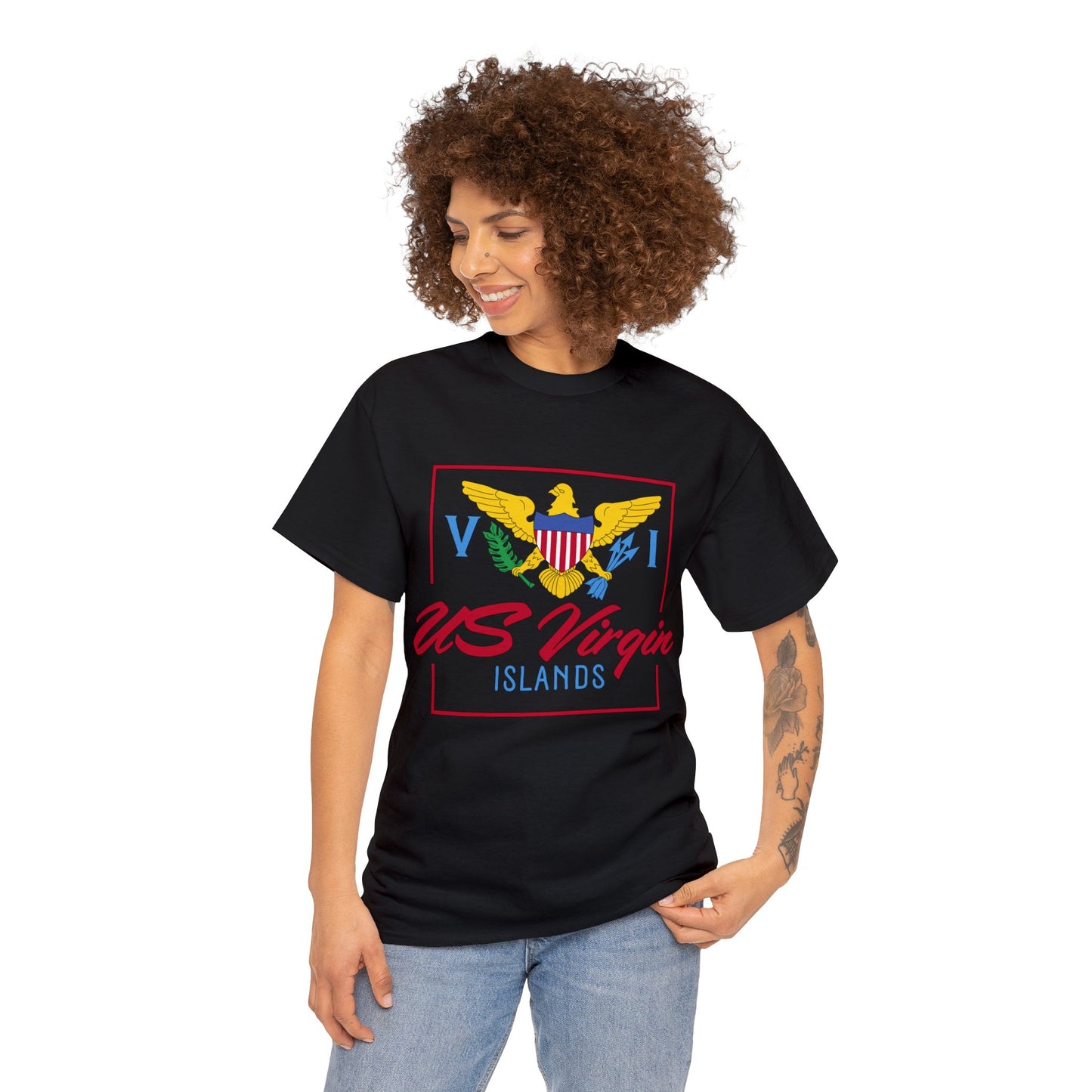 US Virgin Islands Unisex Heavy Cotton Tee