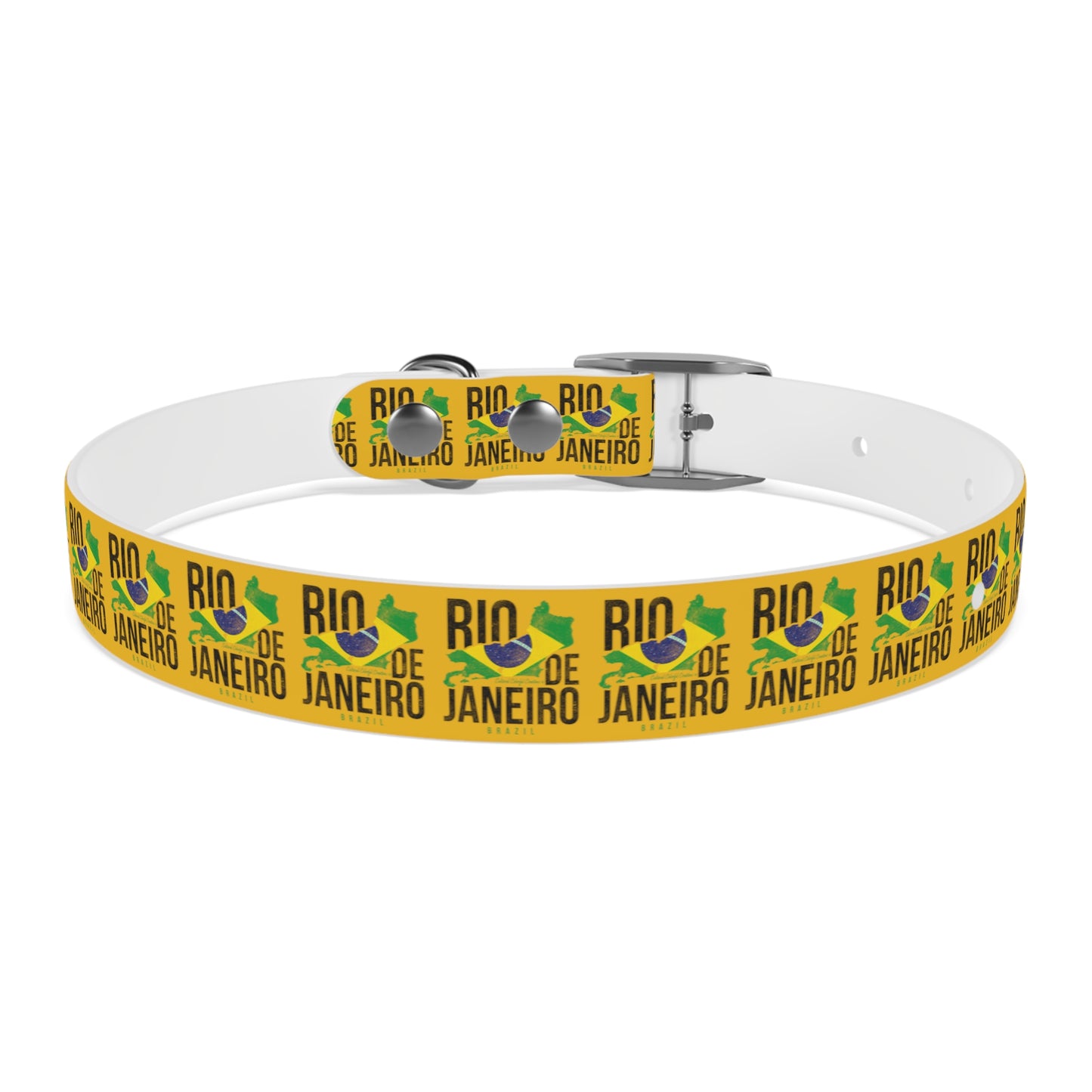 Brazil Flag Dog Collar