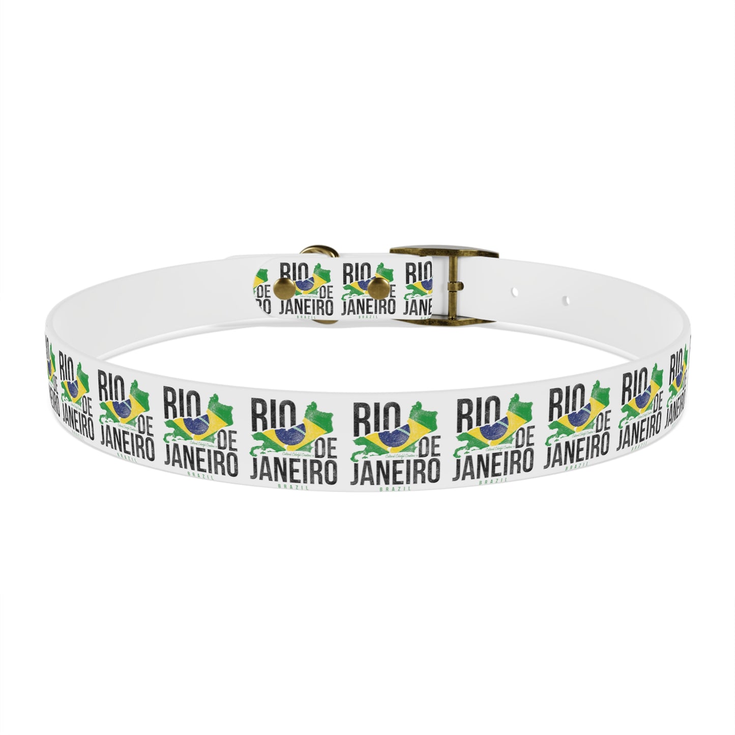 Brazil Flag Dog Collar