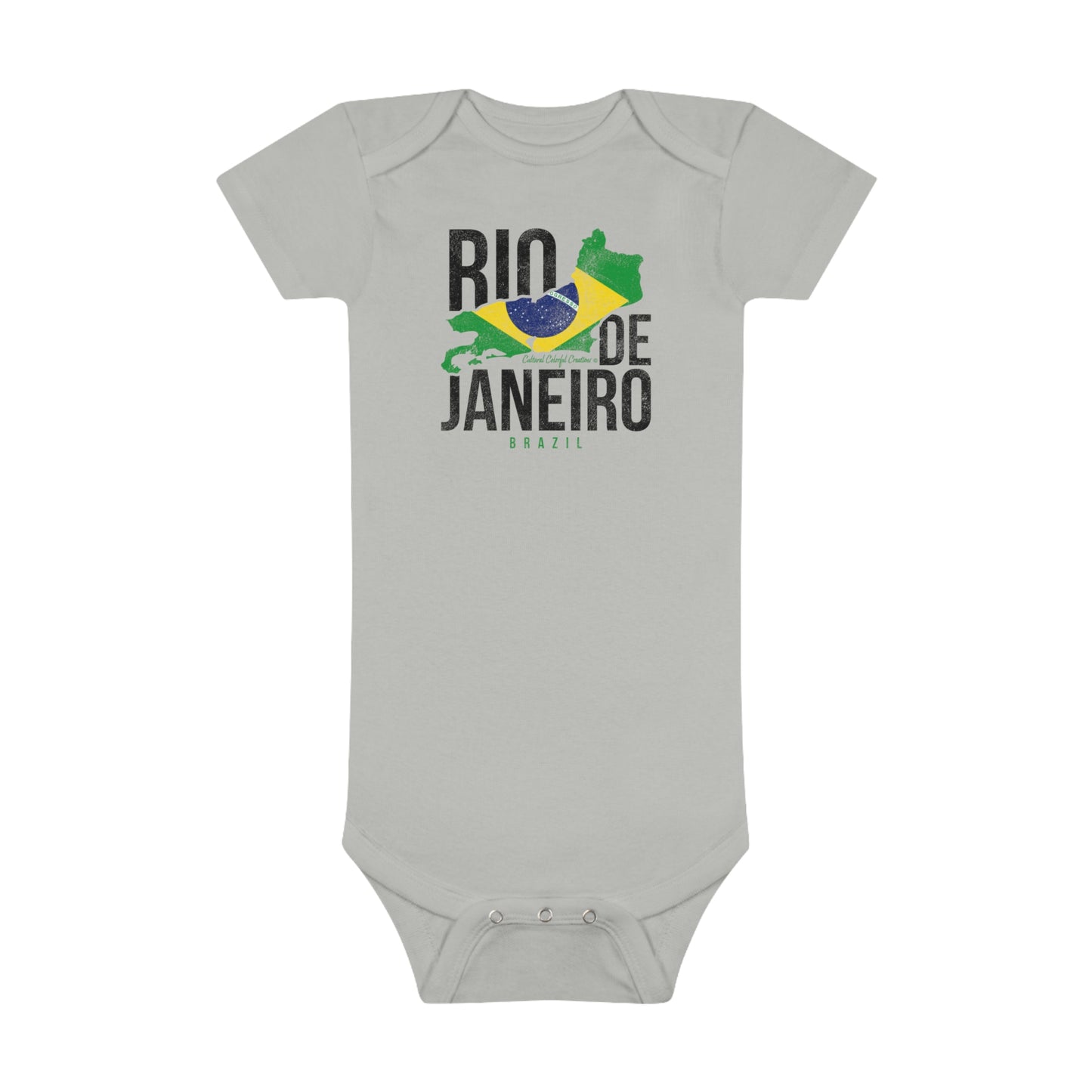 Brazil Flag Baby Short Sleeve Onesie®