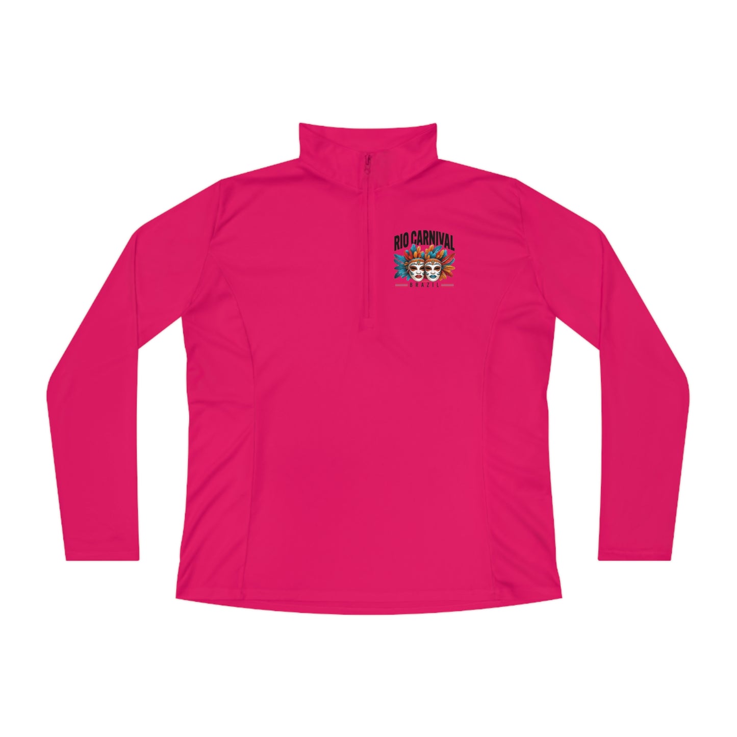 Rio de Janeiro Carnival Ladies Quarter-Zip Pullover