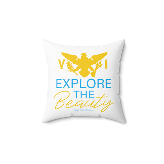 Explore the Beauty Spun Polyester Square Pillow