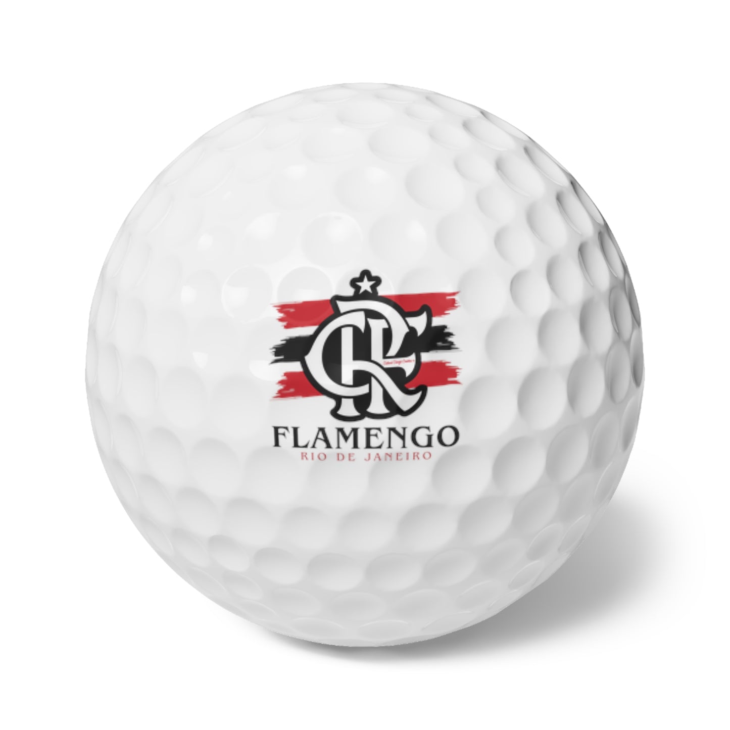 Brazil Soccer Golf Balls, 6pcs