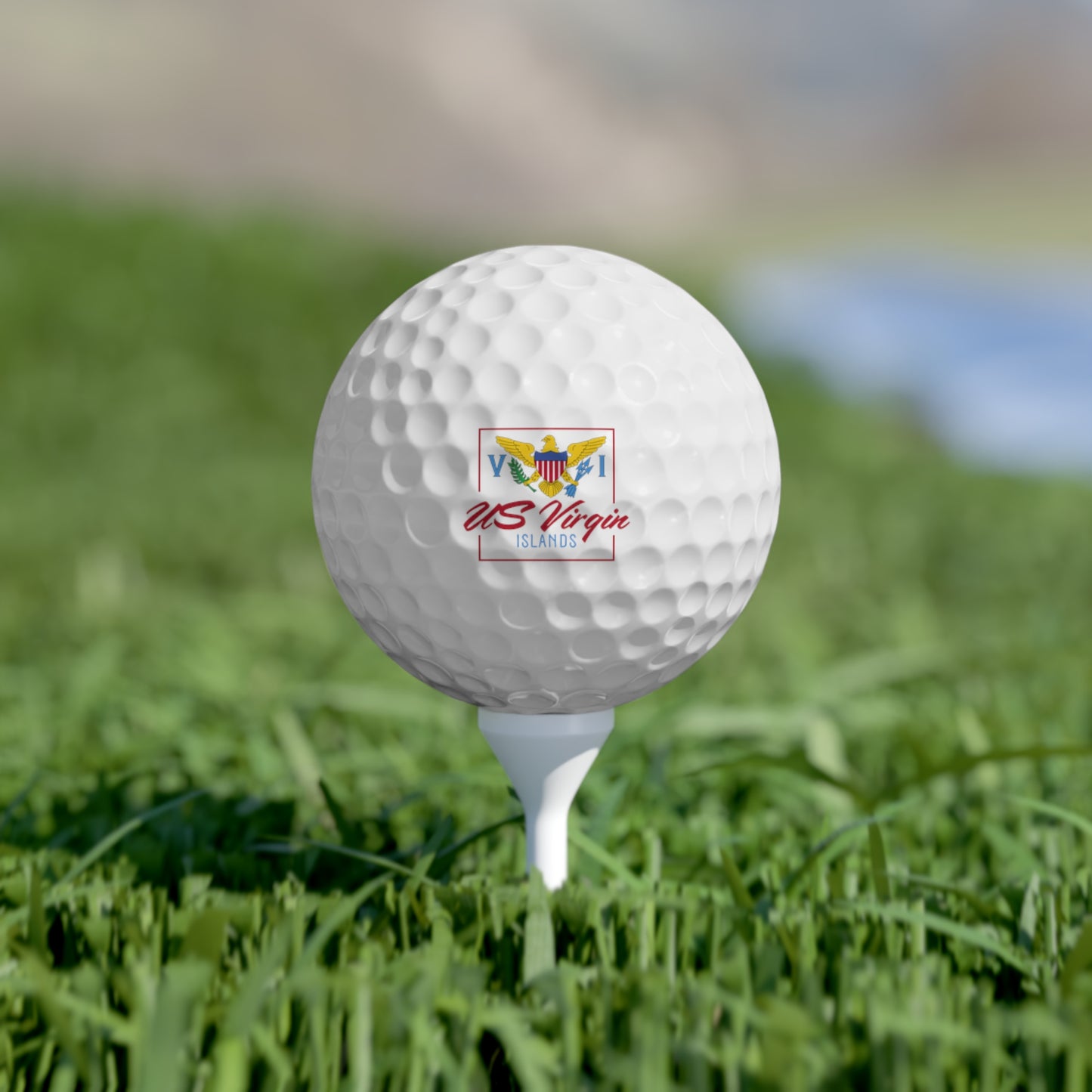 US Virgin Islands Golf Balls, 6pcs