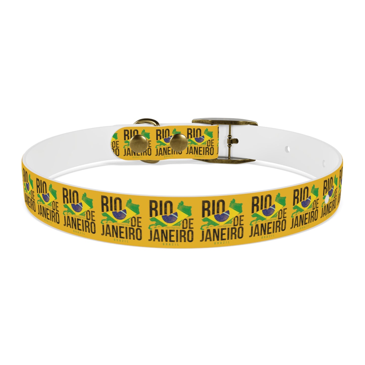 Brazil Flag Dog Collar