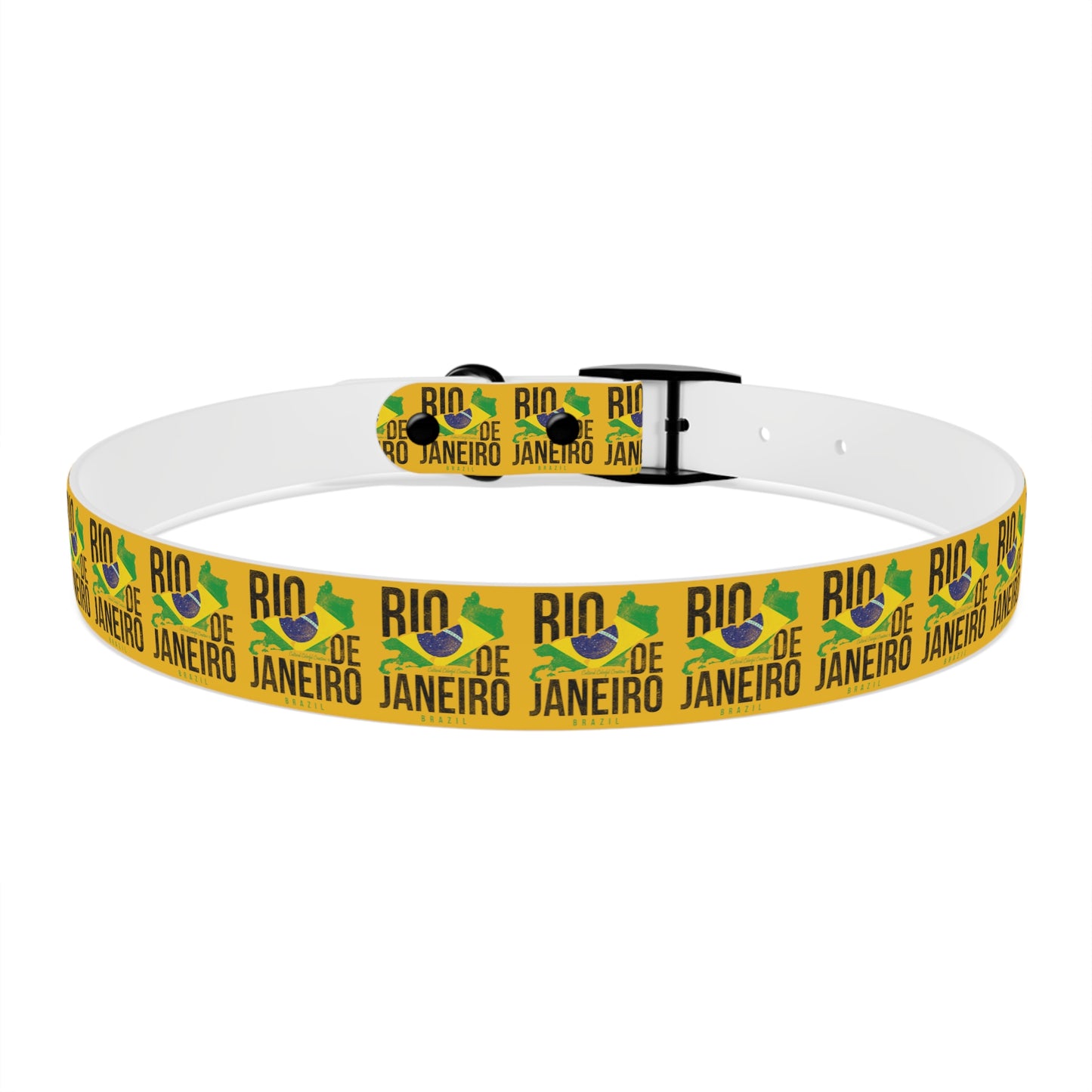 Brazil Flag Dog Collar