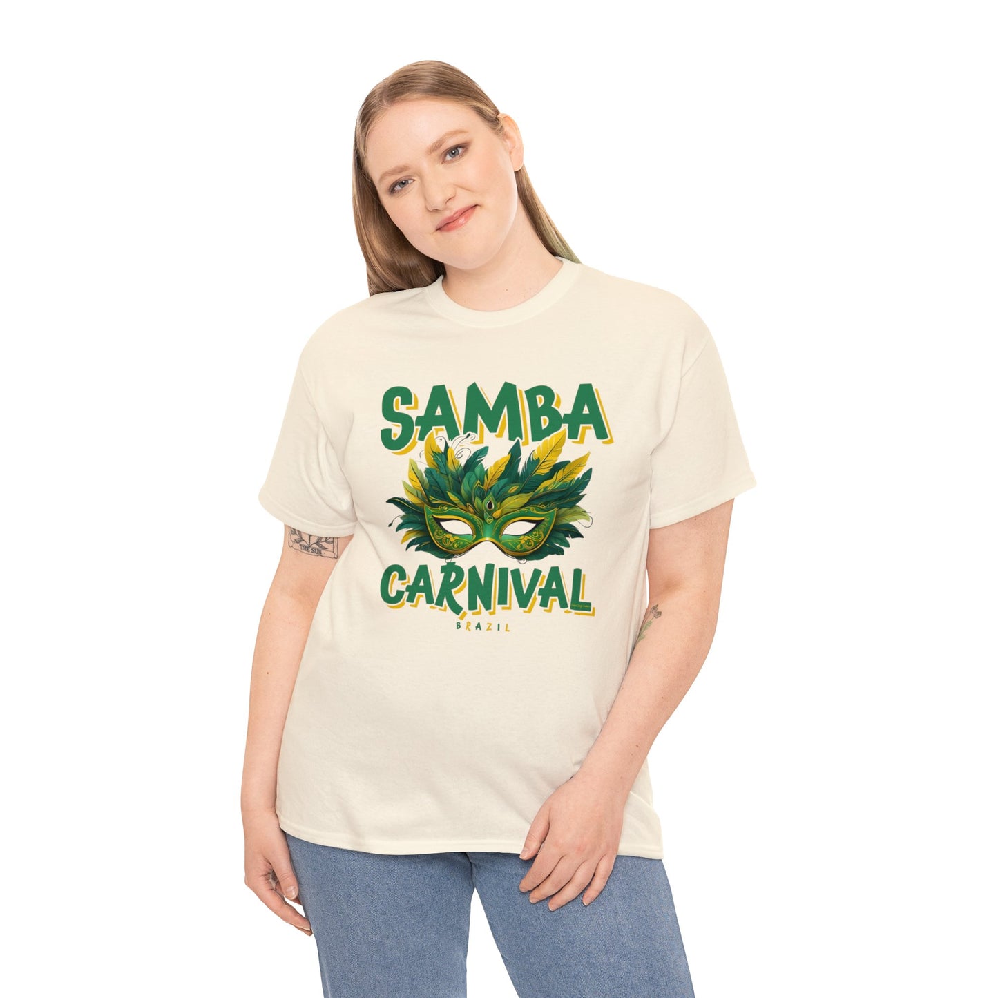 Samba Rio de Janeiro Carnival Unisex Heavy Cotton Tee