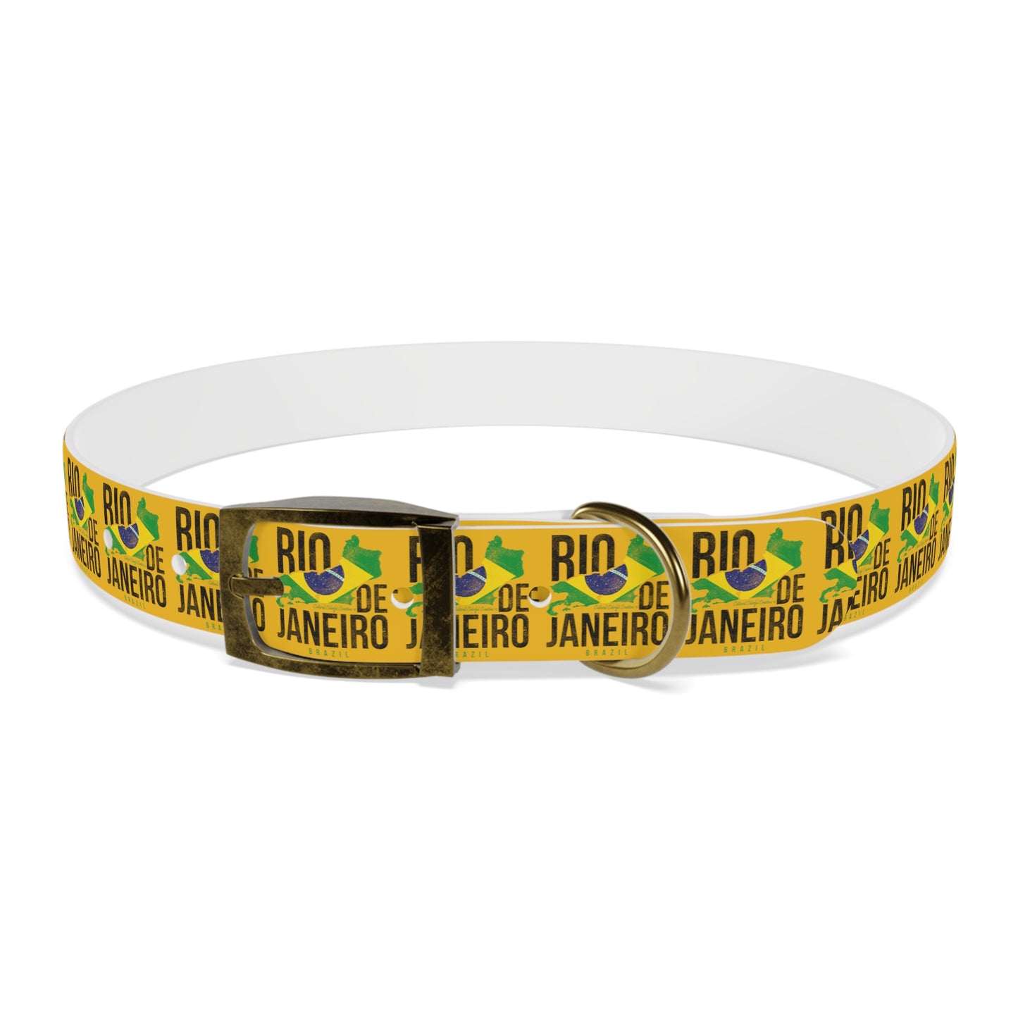 Brazil Flag Dog Collar