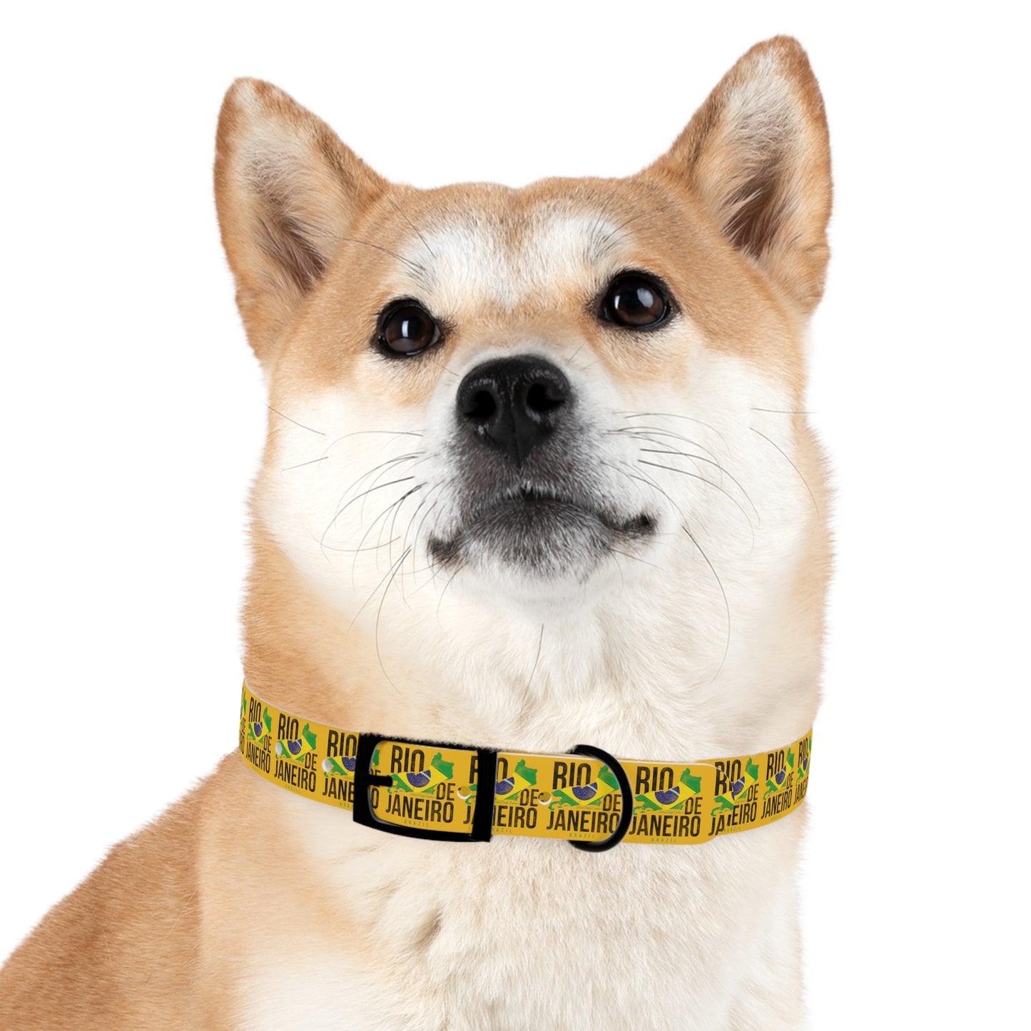 Brazil Flag Dog Collar