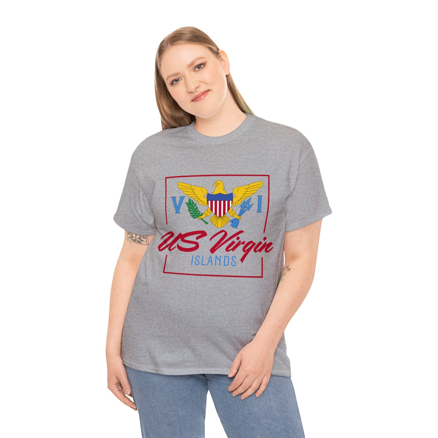 US Virgin Islands Unisex Heavy Cotton Tee