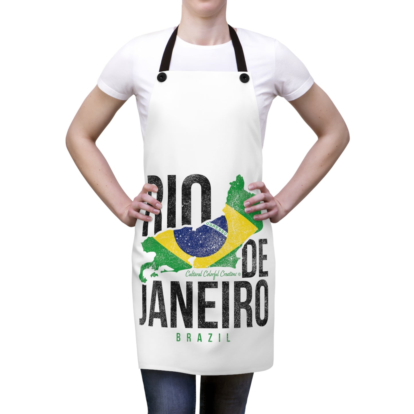 Brazil Flag  Apron (AOP)