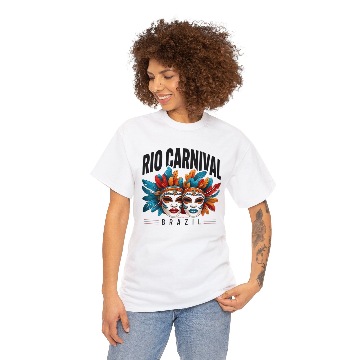 Rio de Janeiro Carnival Unisex Heavy Cotton Tee