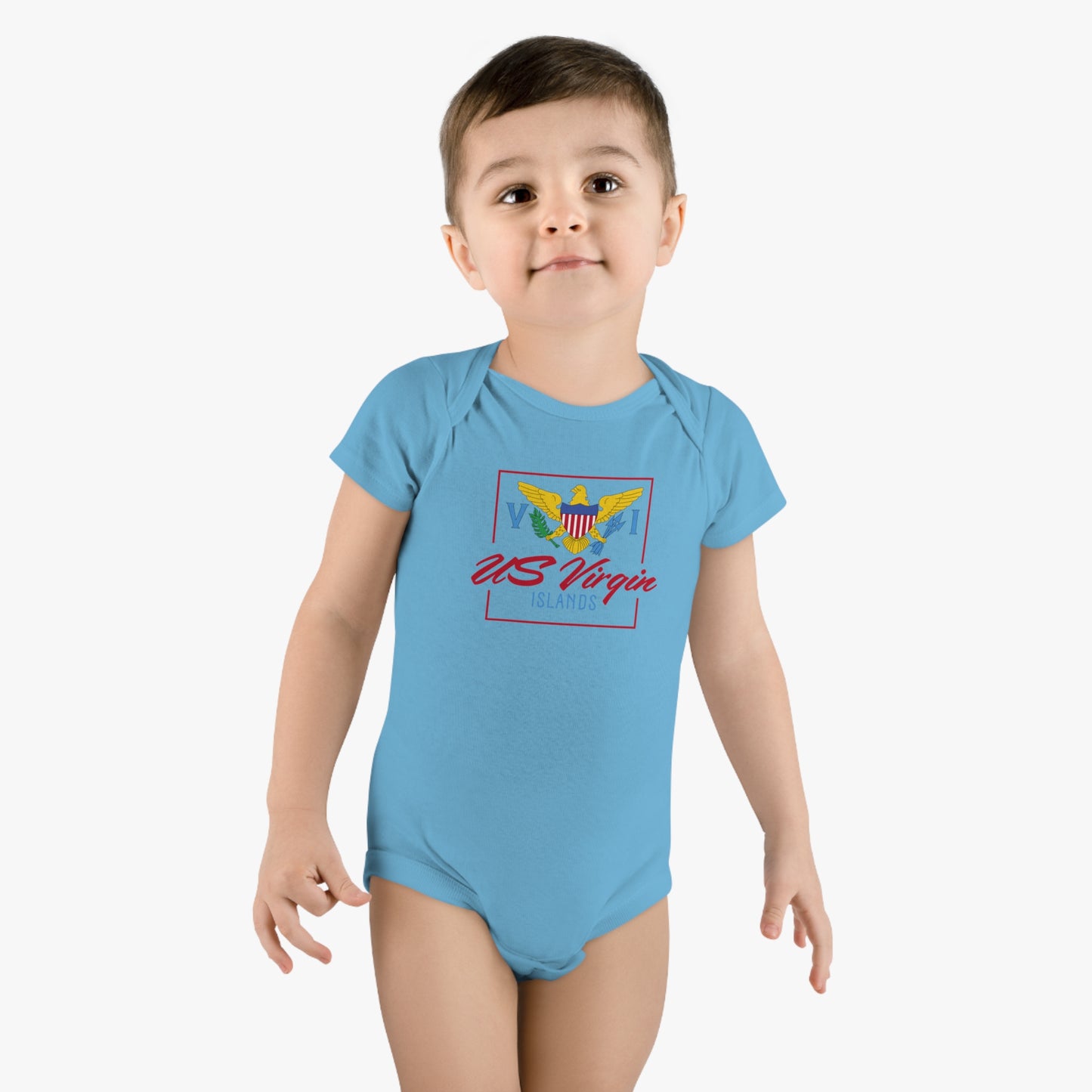 US Virgin Islands Baby Short Sleeve Onesie®