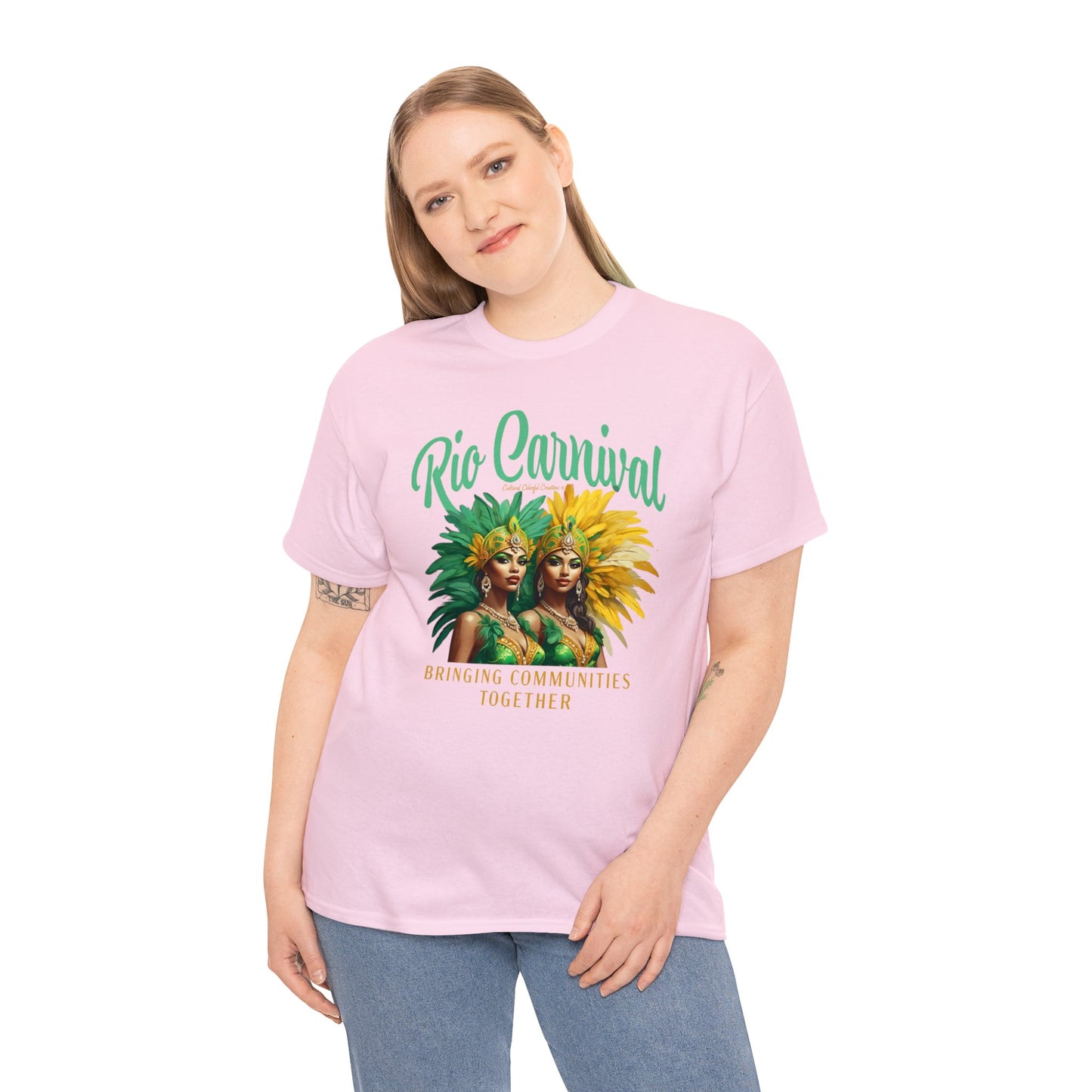 Rio de Janeiro Carnival Together Unisex Heavy Cotton Tee