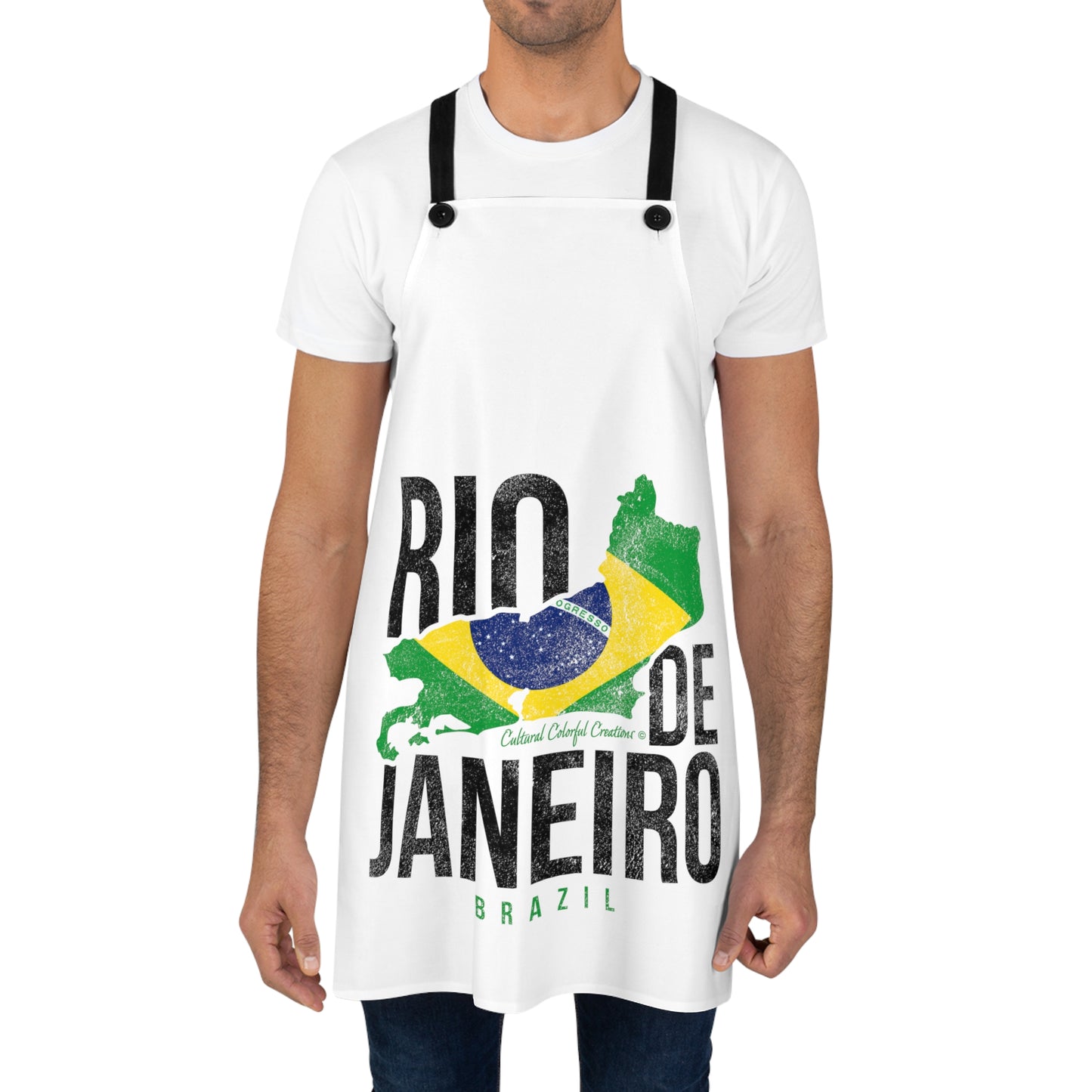 Brazil Flag  Apron (AOP)