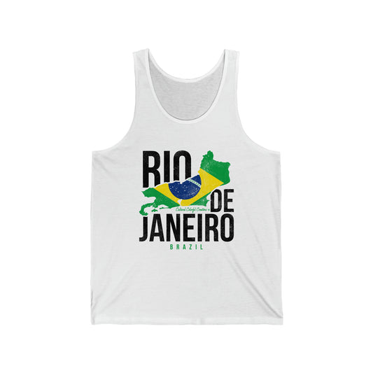 Brazil Flag Unisex Jersey Tank