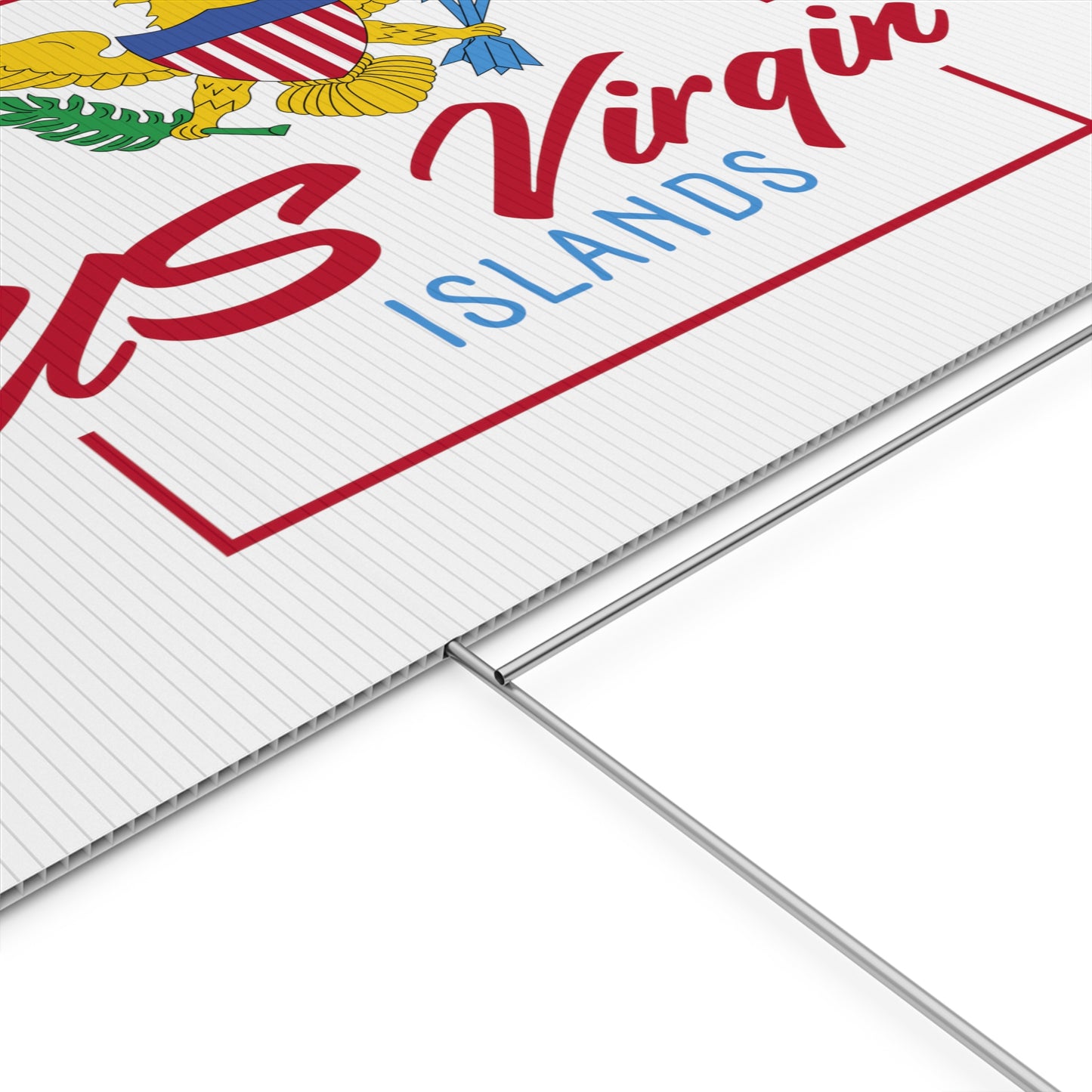 US Virgin Islands Plastic Yard Sign