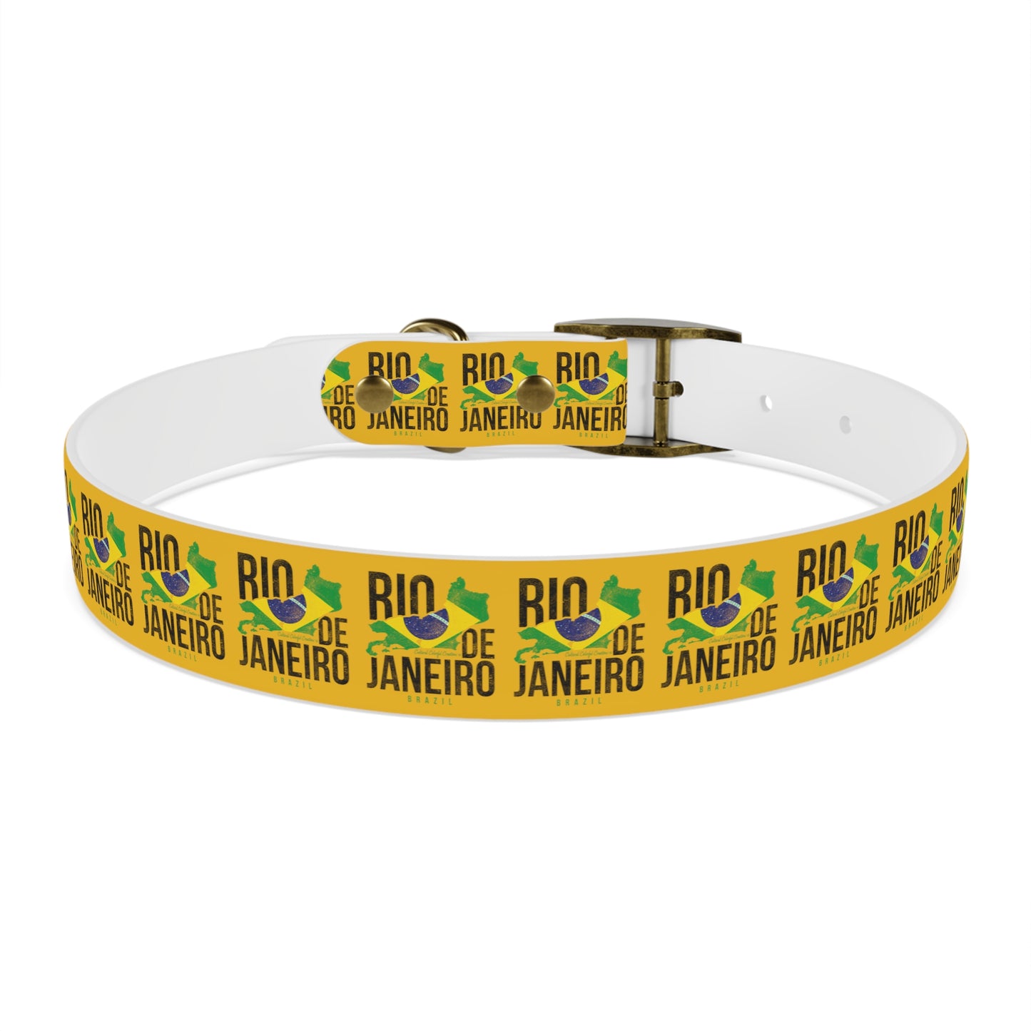 Brazil Flag Dog Collar