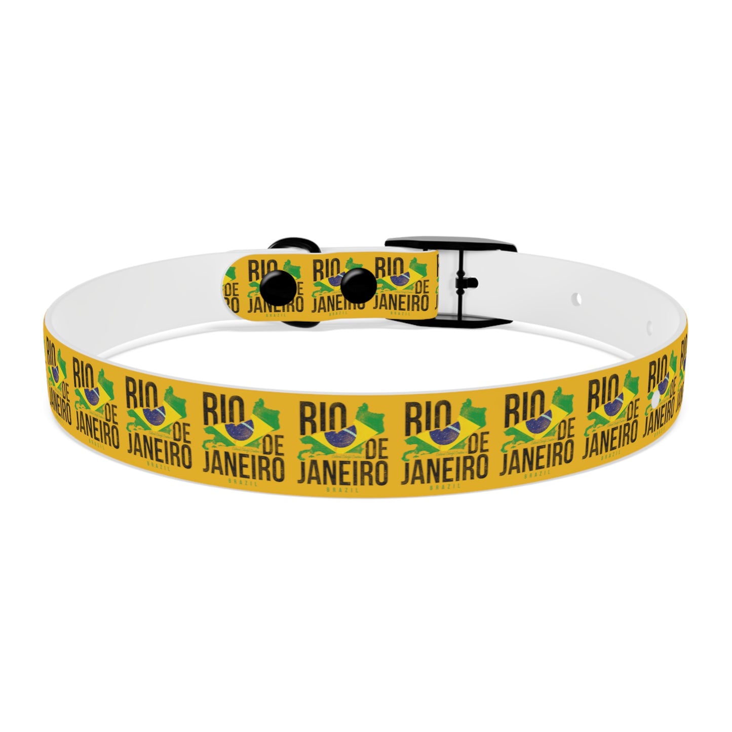 Brazil Flag Dog Collar