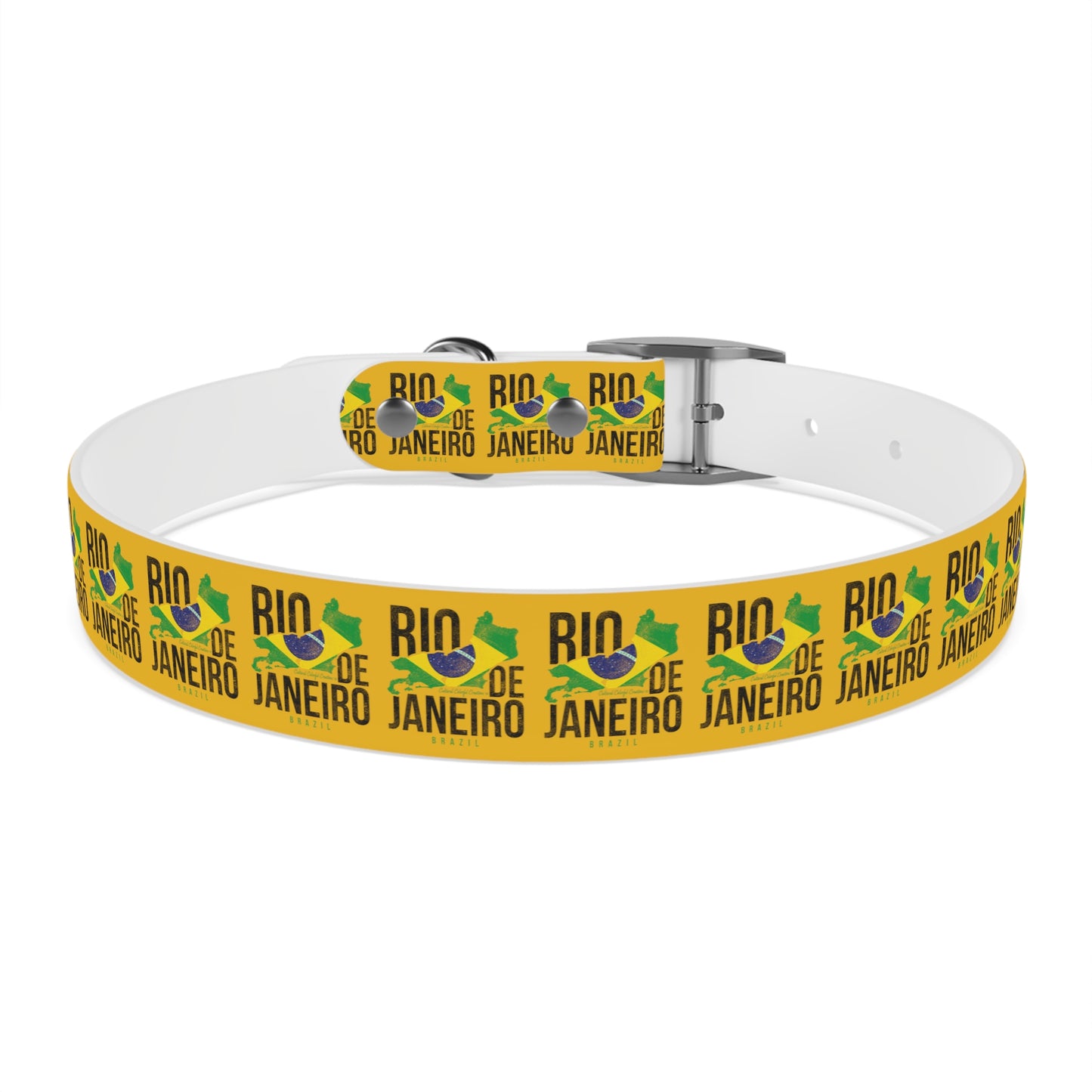 Brazil Flag Dog Collar