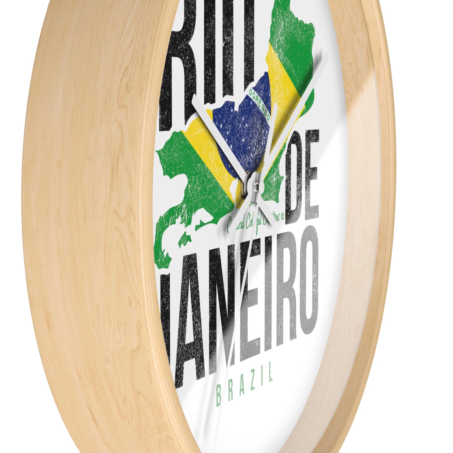 Brazil Flag Wall Clock