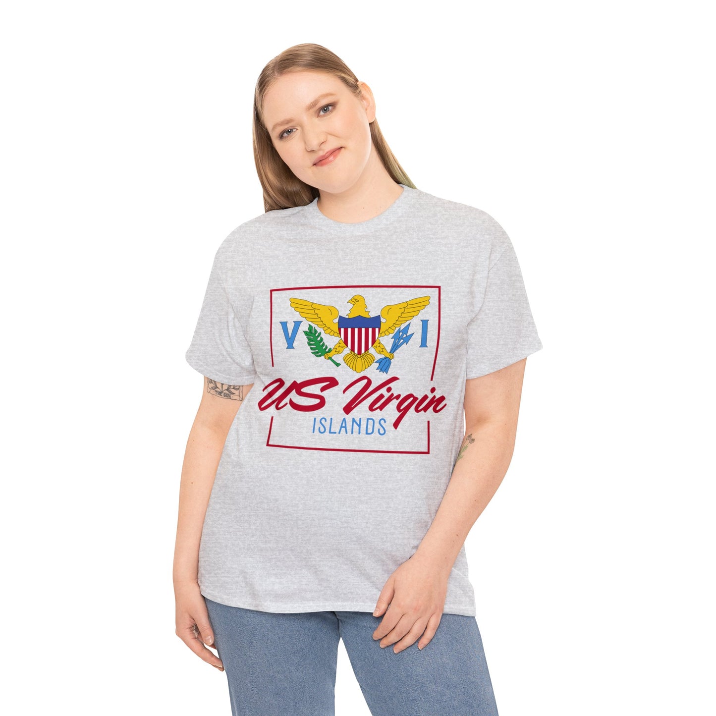 US Virgin Islands Unisex Heavy Cotton Tee