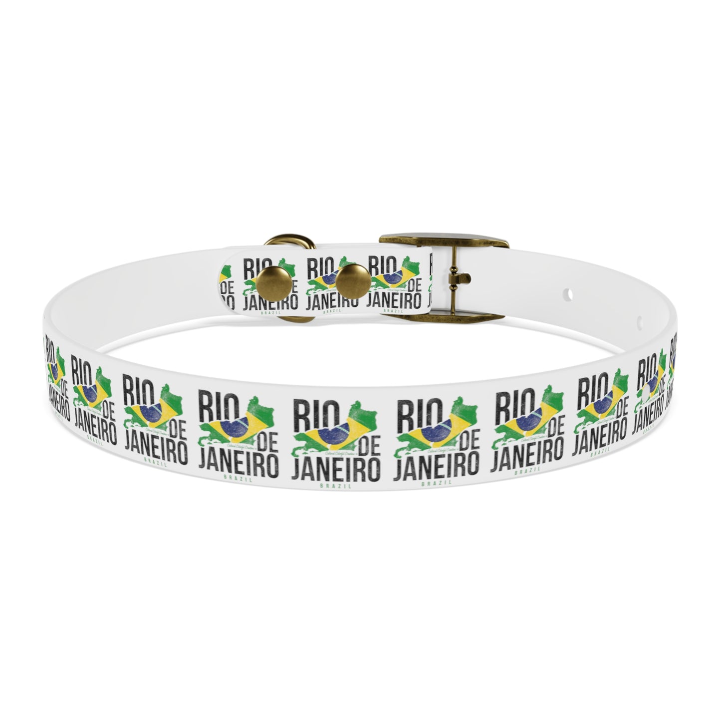 Brazil Flag Dog Collar