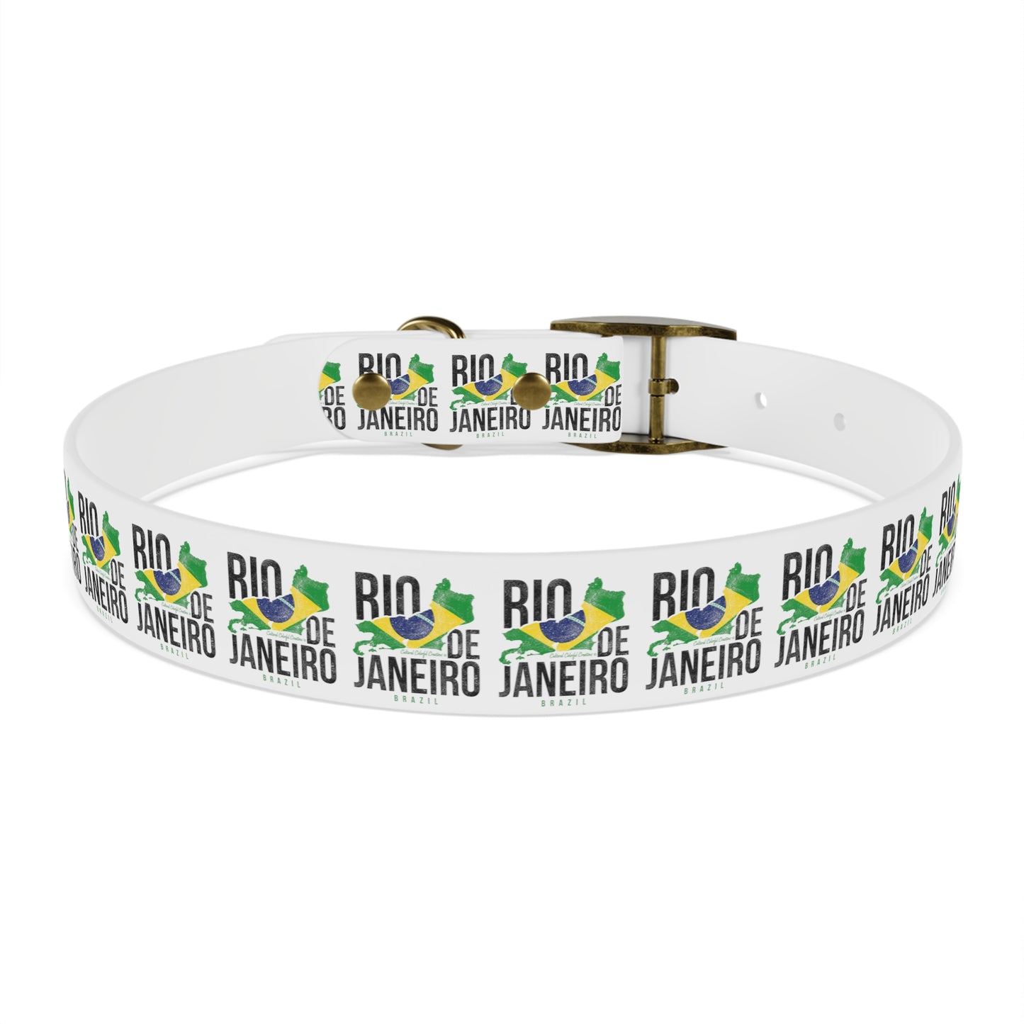 Brazil Flag Dog Collar