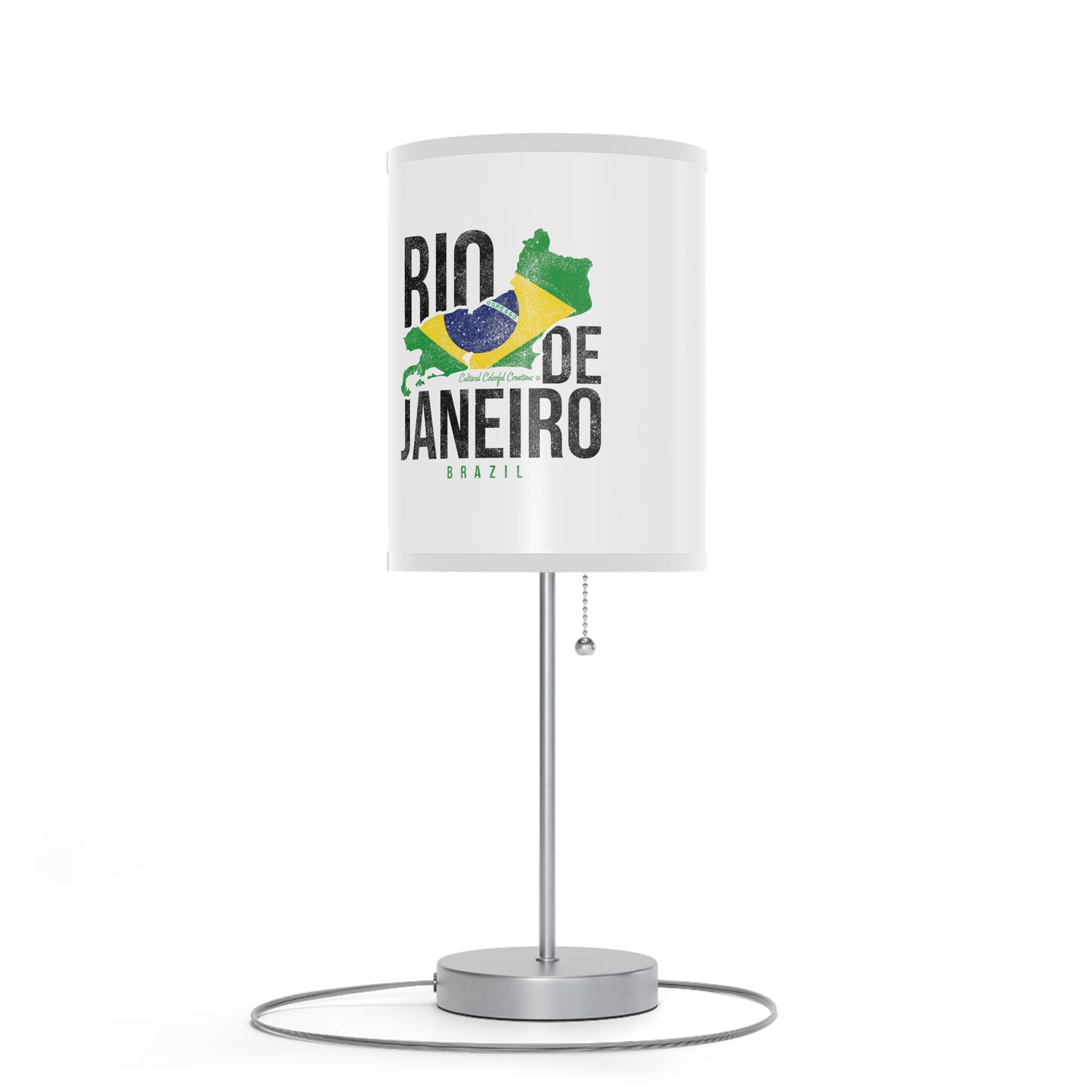 Brazil Flag Lamp on a Stand, US|CA plug