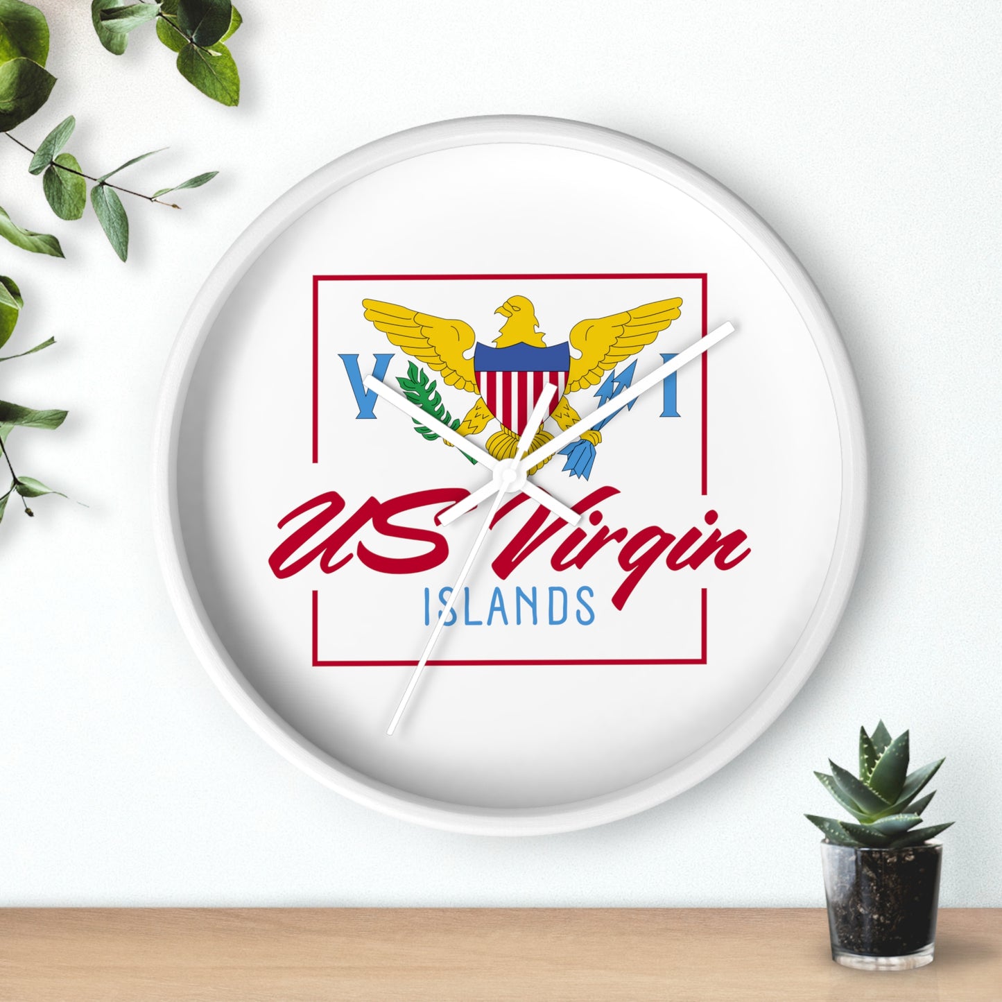 US Virgin Islands Wall Clock