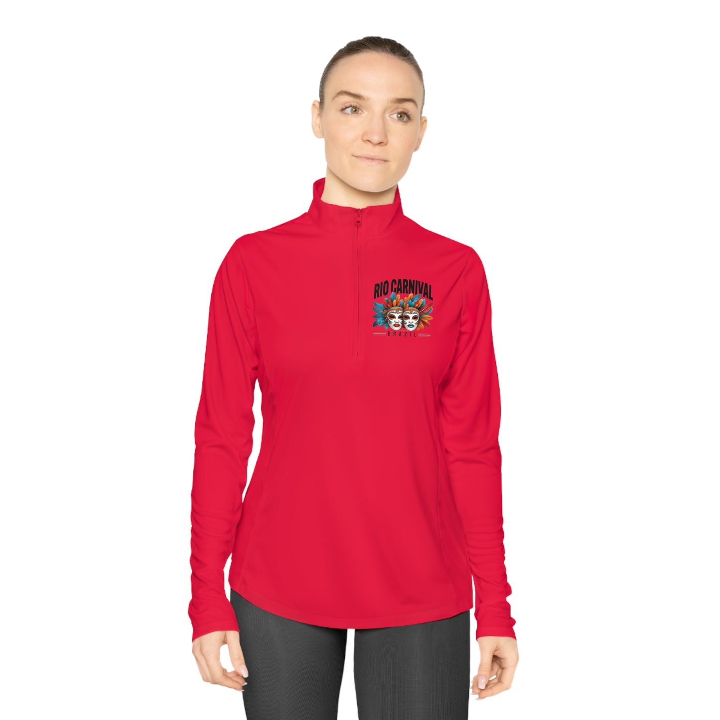 Rio de Janeiro Carnival Ladies Quarter-Zip Pullover